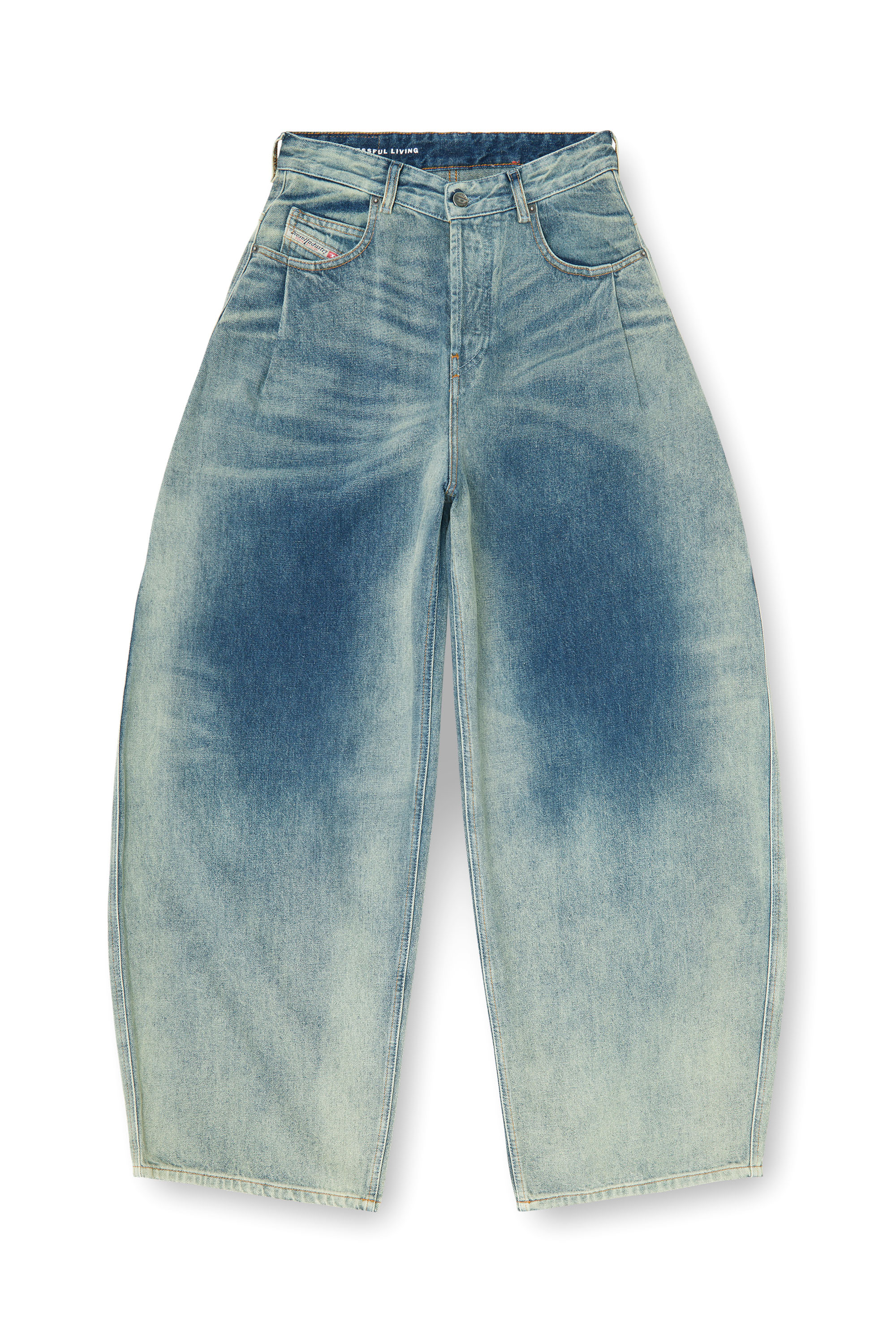 Diesel - Woman's Relaxed Jeans 1987 D-Khelz 007EF, Medium blue - 6