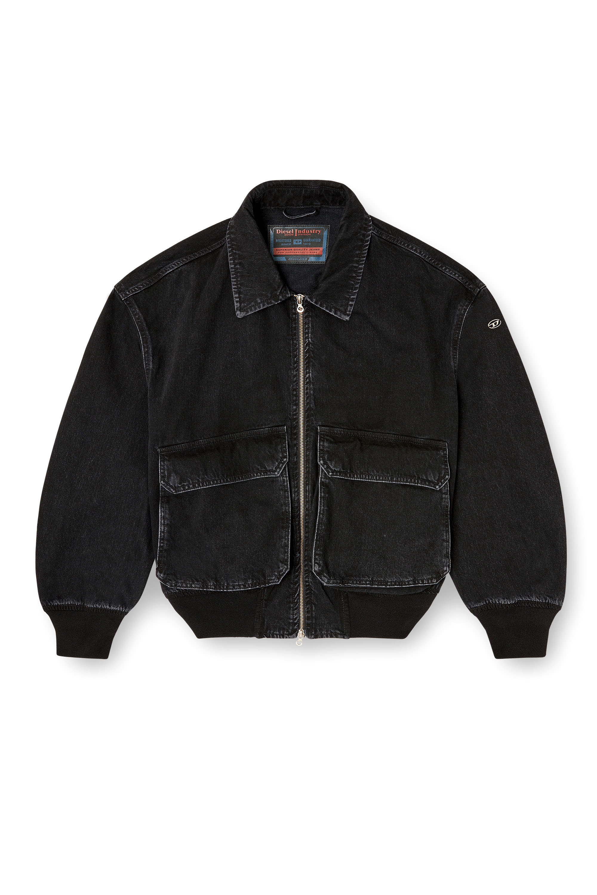 Diesel - D-KURZ, Unisex's Jacket in denim in Black - 2