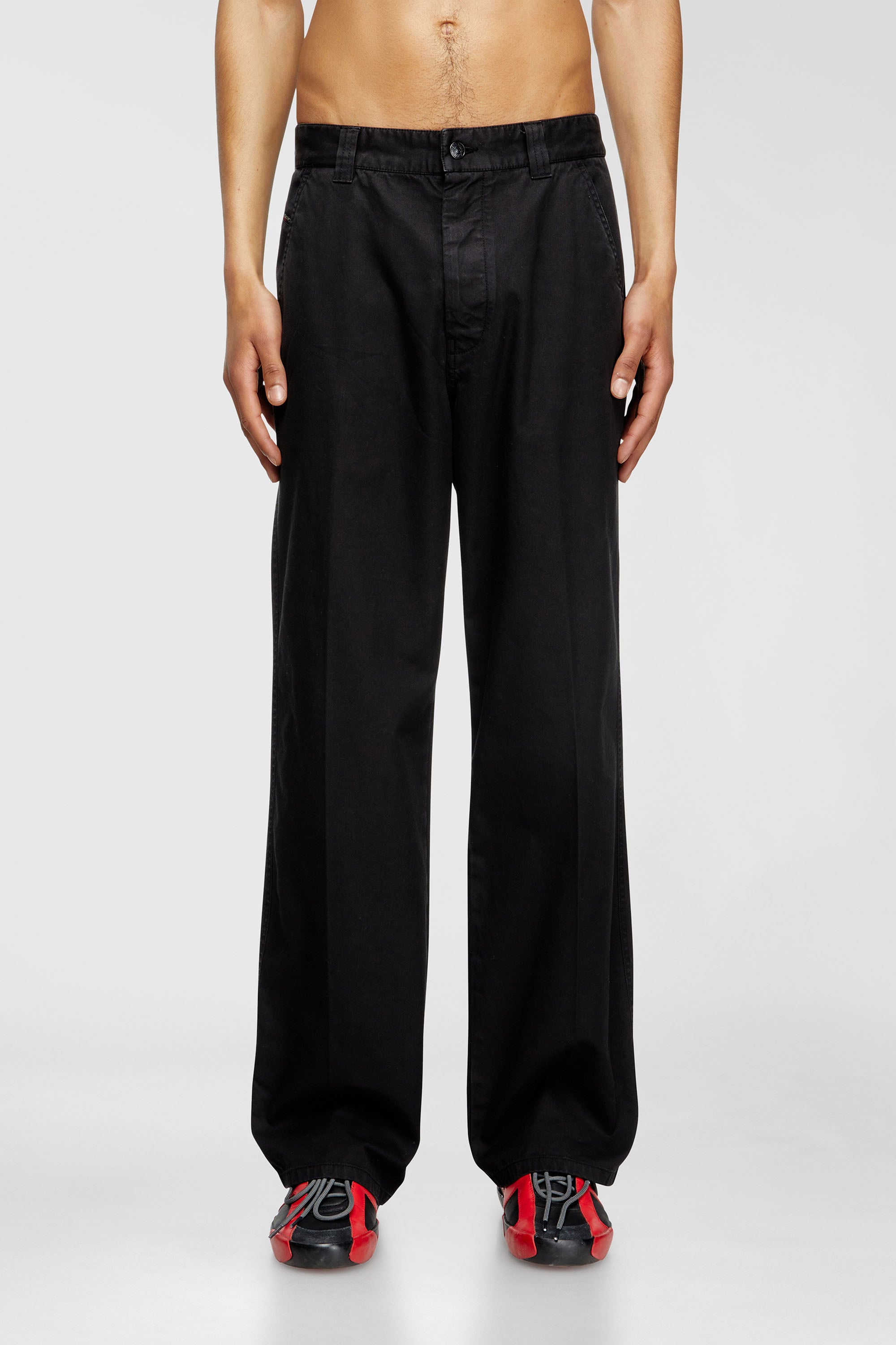 Diesel - P-HANT-CHINO, Man's Chino pants in Black - 1