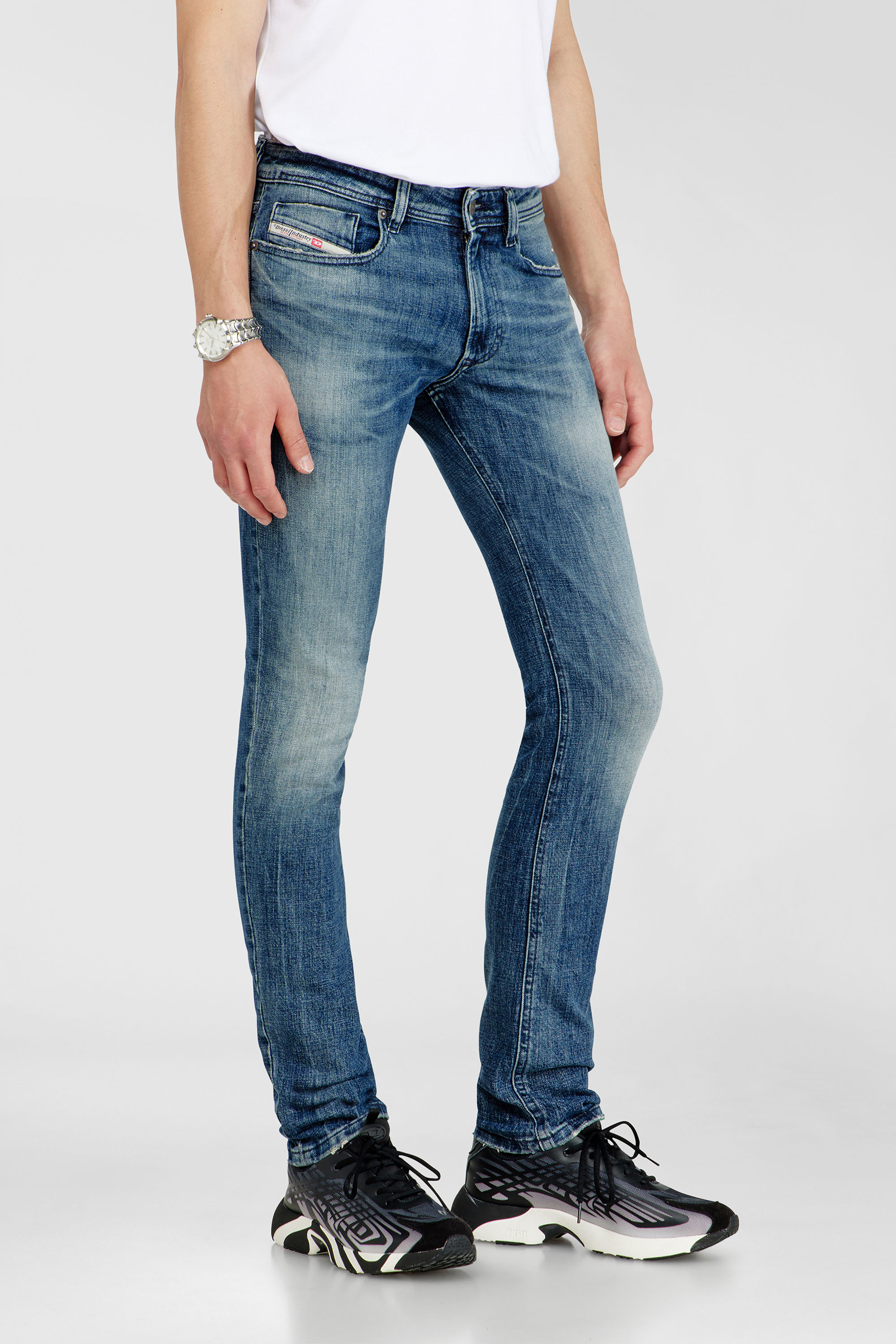 Diesel - Man's Skinny Jeans 1979 Sleenker 0KBBE, Medium blue - 7