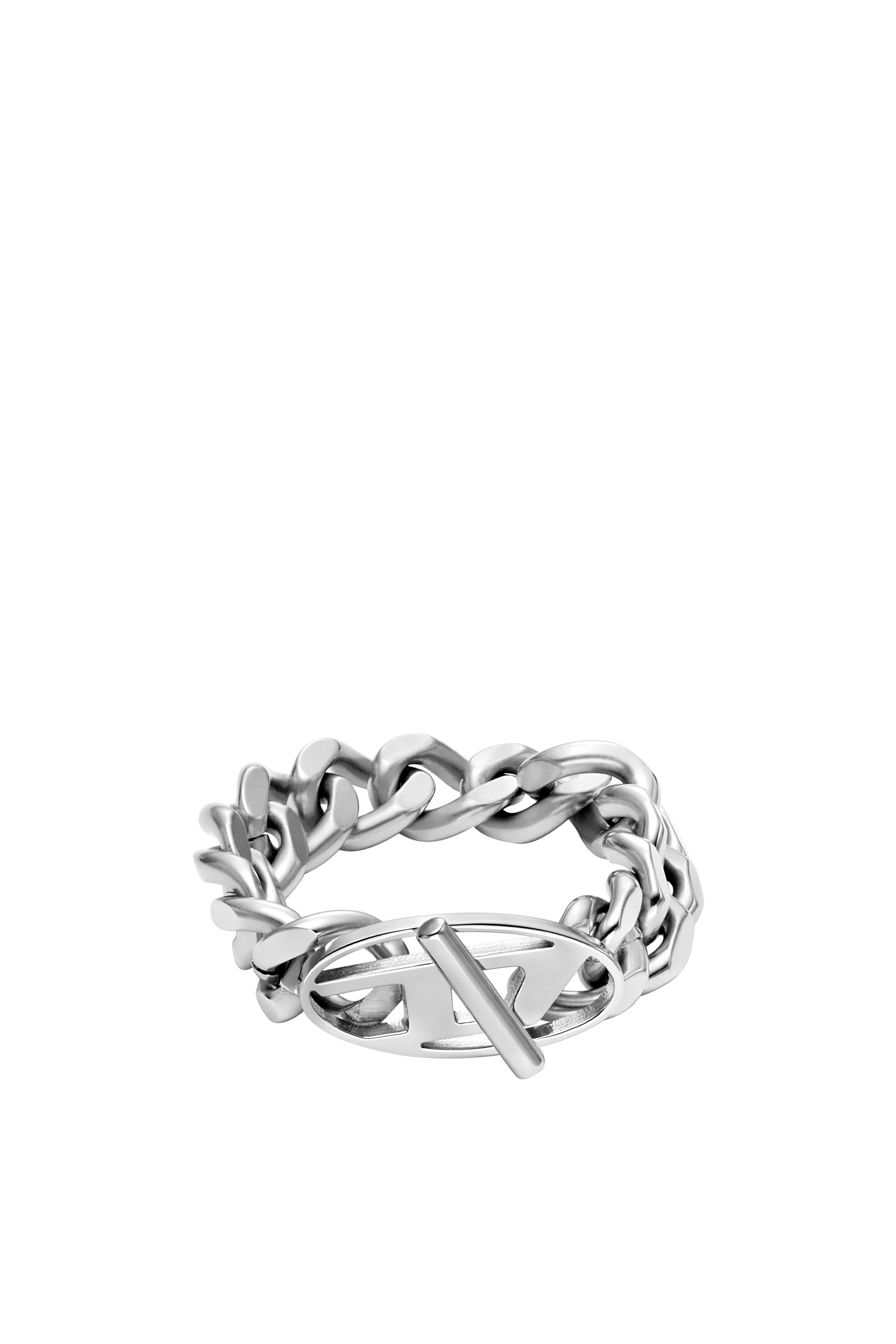 Diesel - DX1533040, Unisex's Stainless Steel Soft Chain Ring in Silver - 2