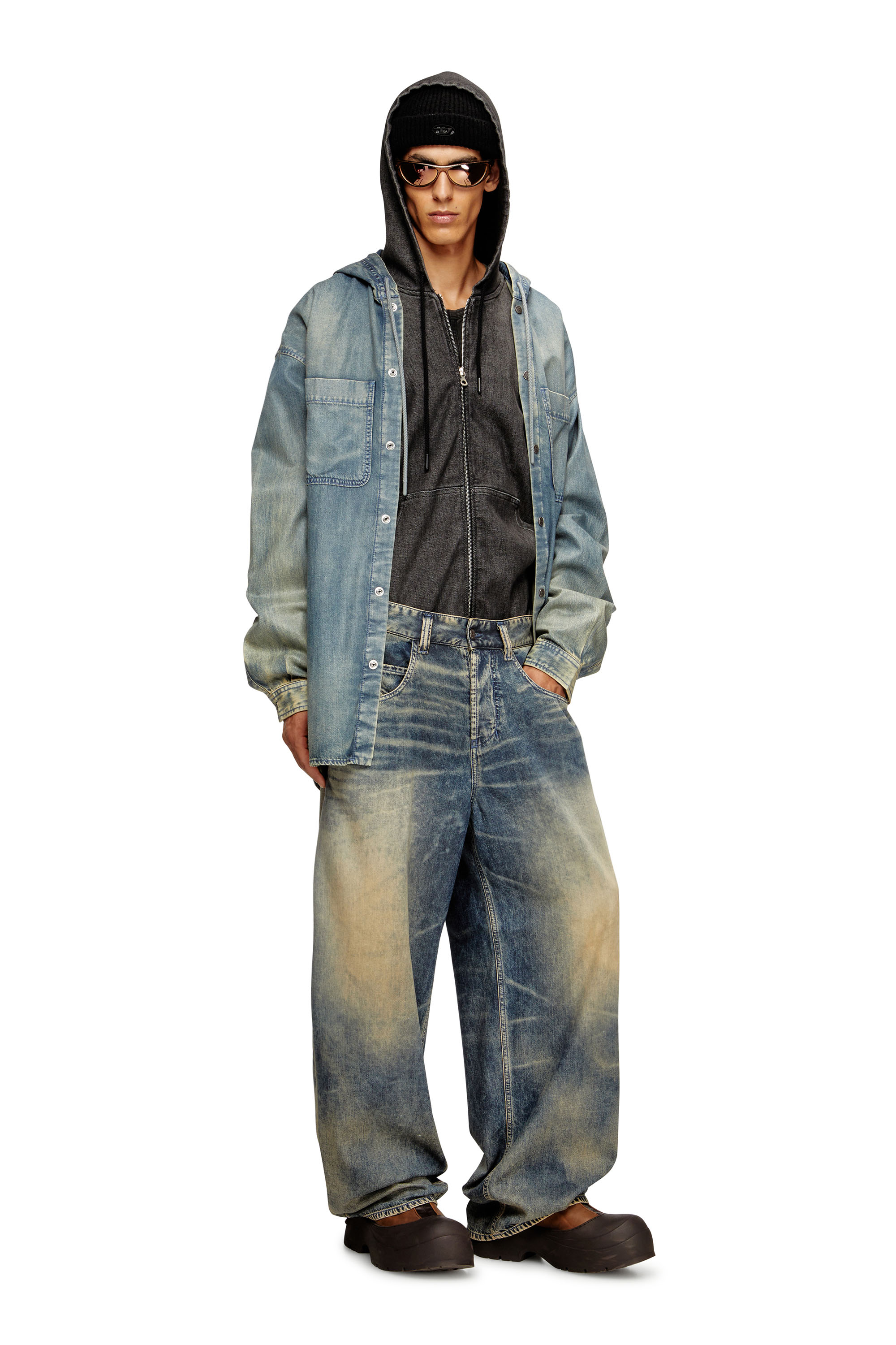 Diesel - Man's Relaxed Jeans 1997 D-Enim-M 0CEBB, Medium blue - 2
