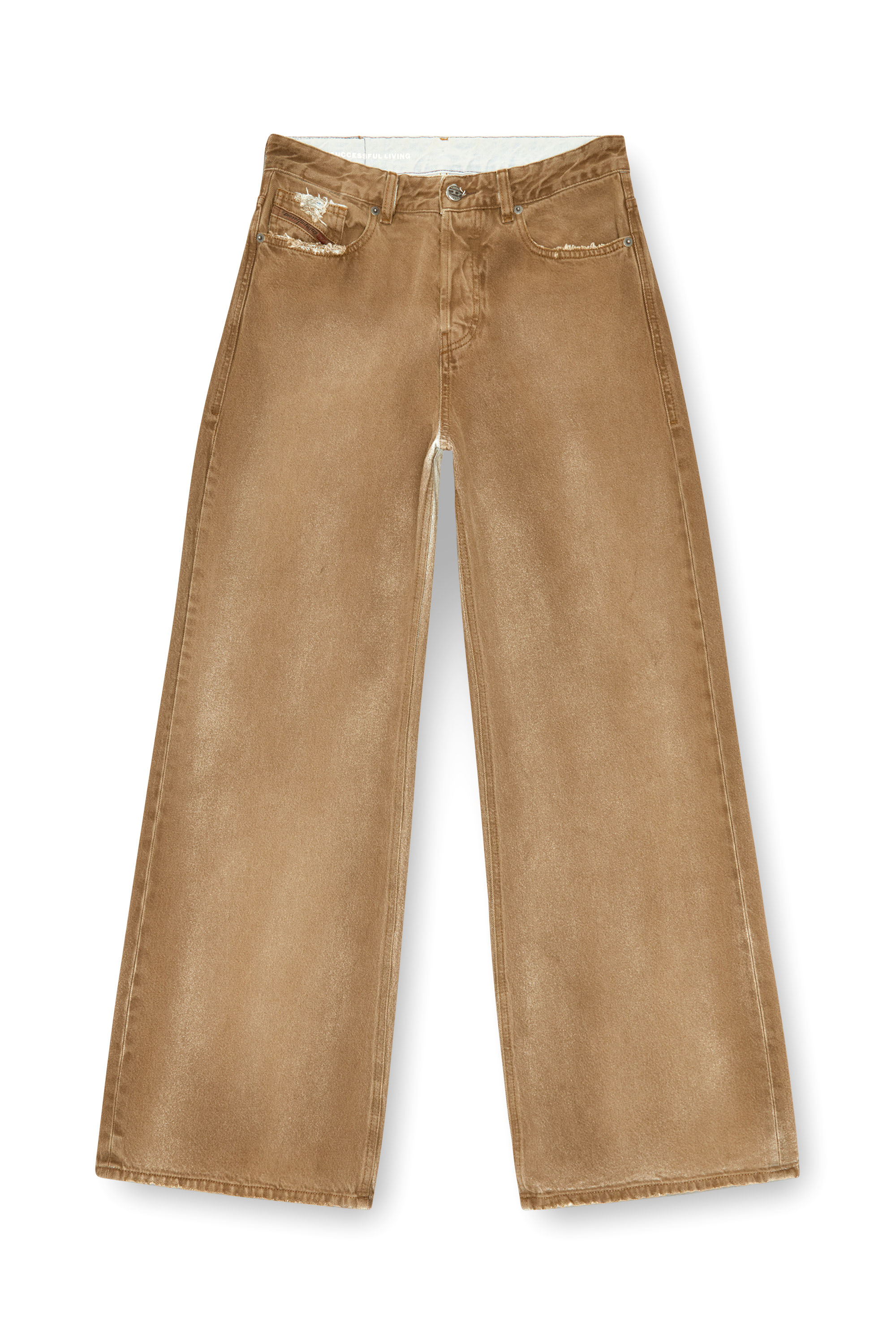 Diesel - Woman's Relaxed Jeans 1996 D-Sire 09J82, Light Brown - 3