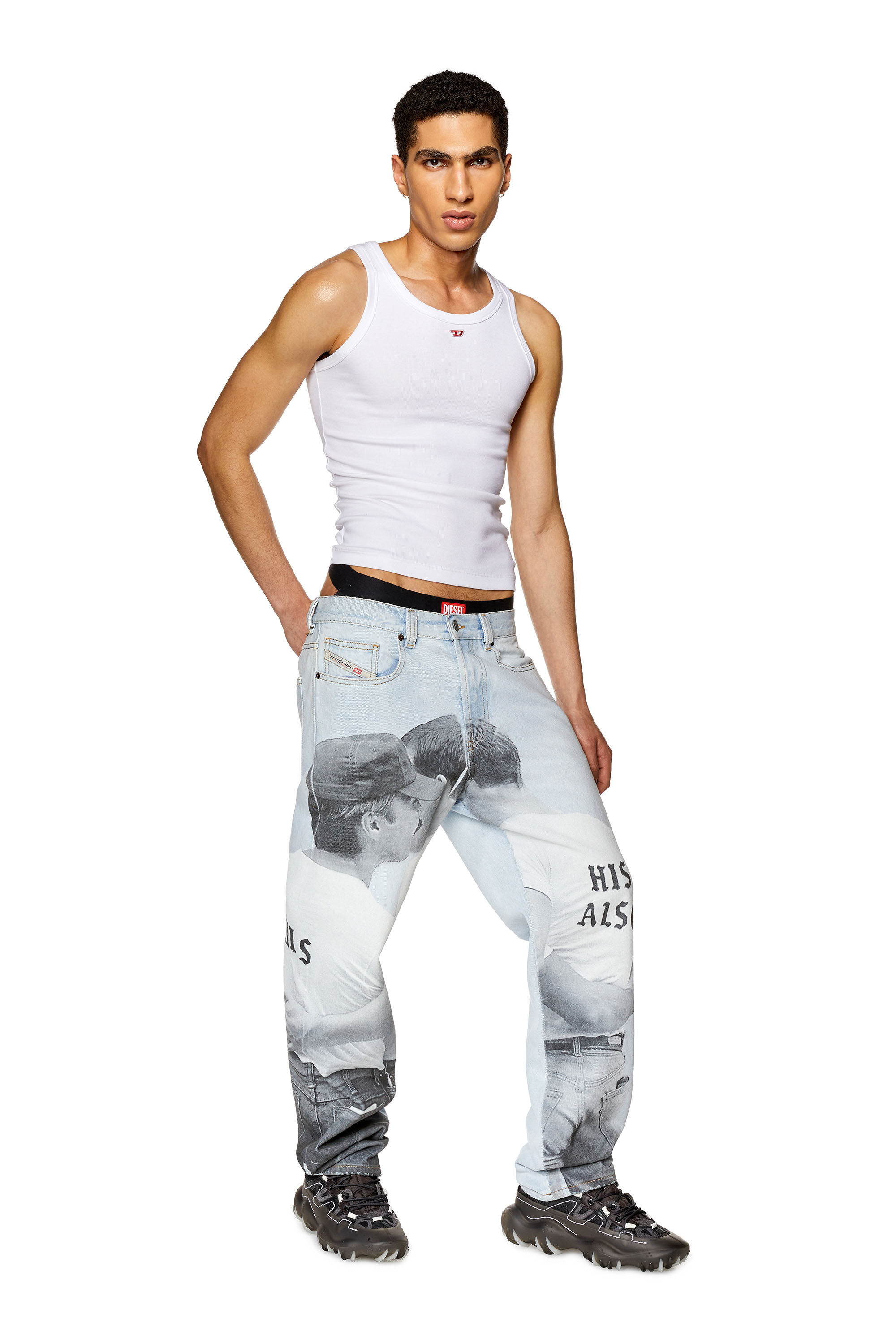 Diesel - Straight Jeans 2010 D-Macs 007U4, Light Blue - Image 2