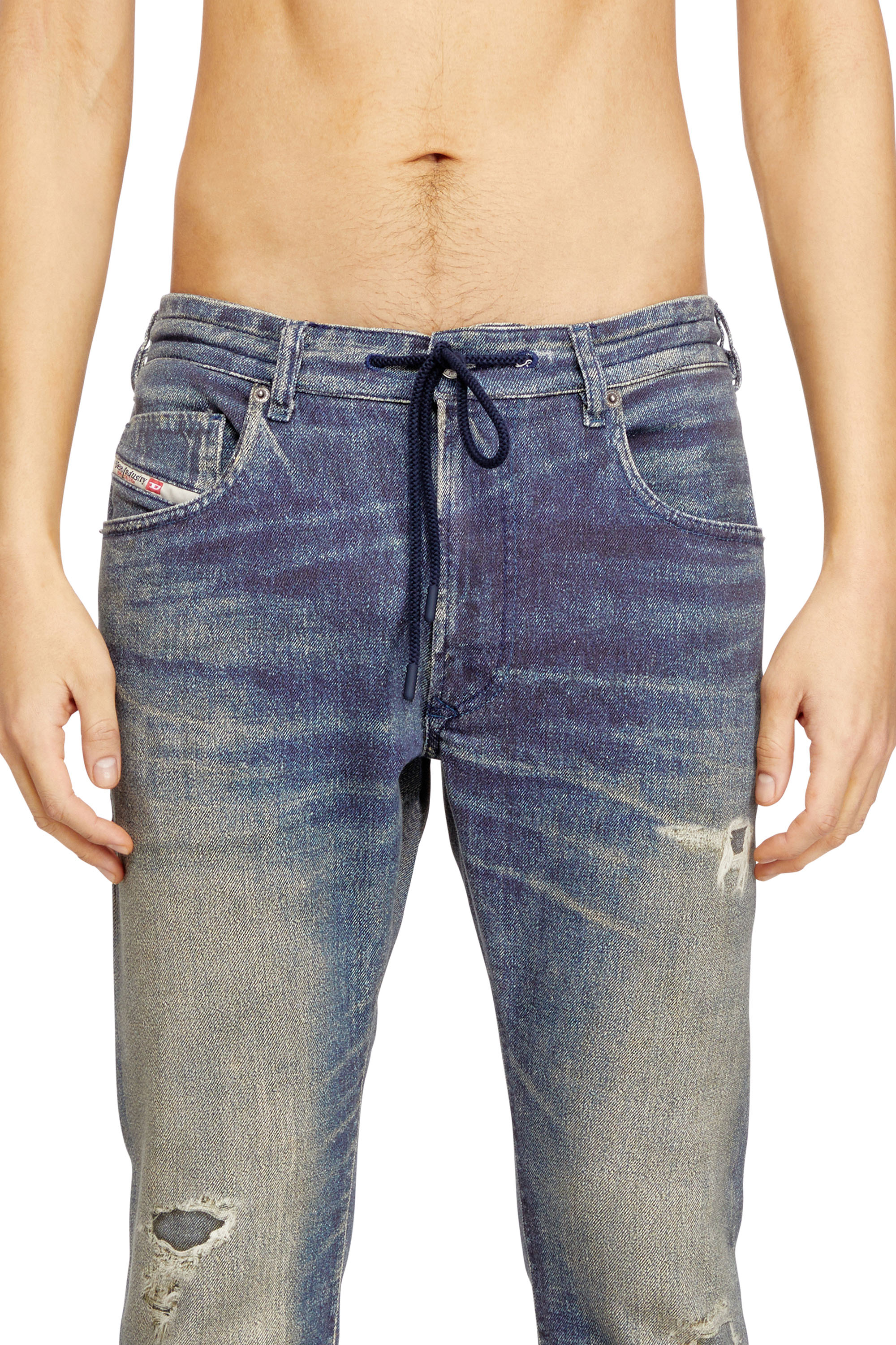 Diesel - Man's Regular 2032 D-Krooley Joggjeans&reg; 068UT, Medium blue - 5