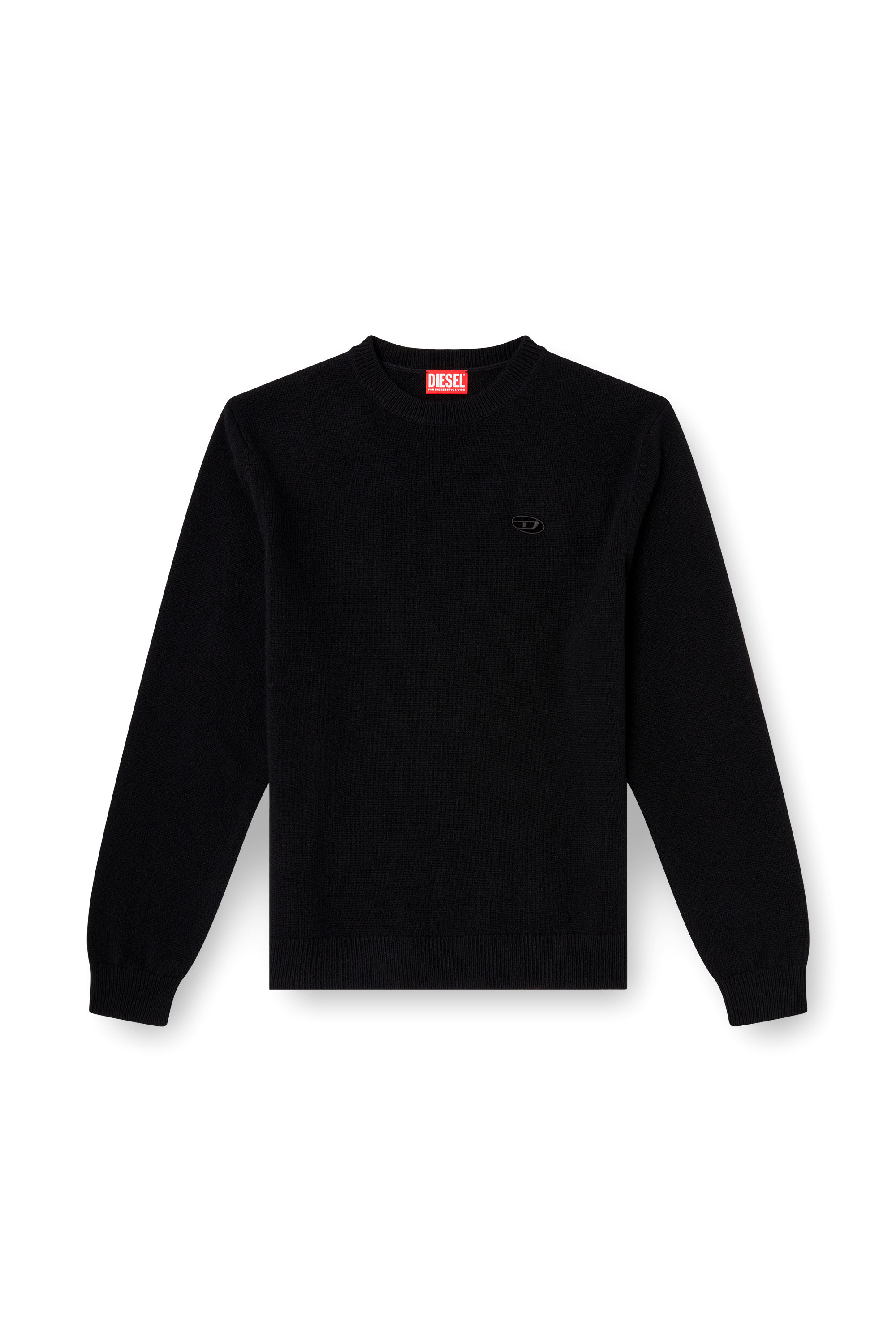 Diesel - K-ARGOL, Man's Wool-cashmere jumper in Black - 3
