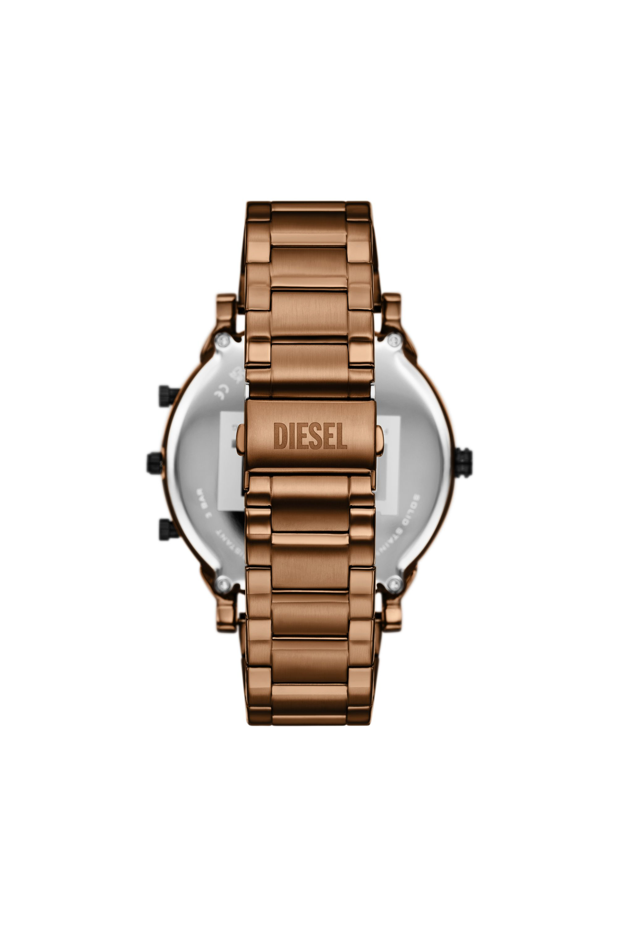 Diesel - DZ7493 WATCH, Man's Mr. Daddy slim brown Stainless steel watch in Bronze - 2