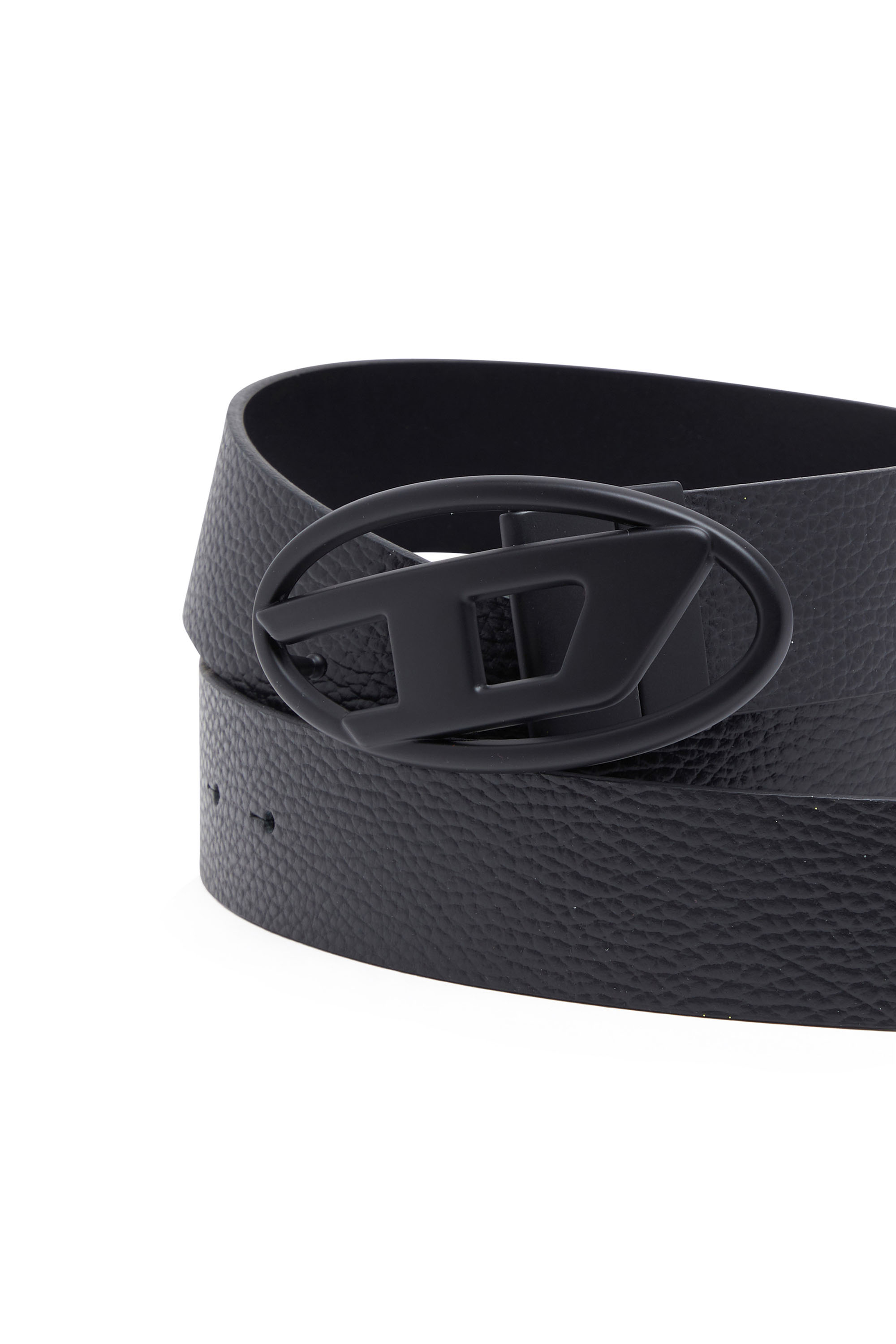 Diesel - B-1DR REV II, Man's 3.9cm reversible leather belt in Black - 3