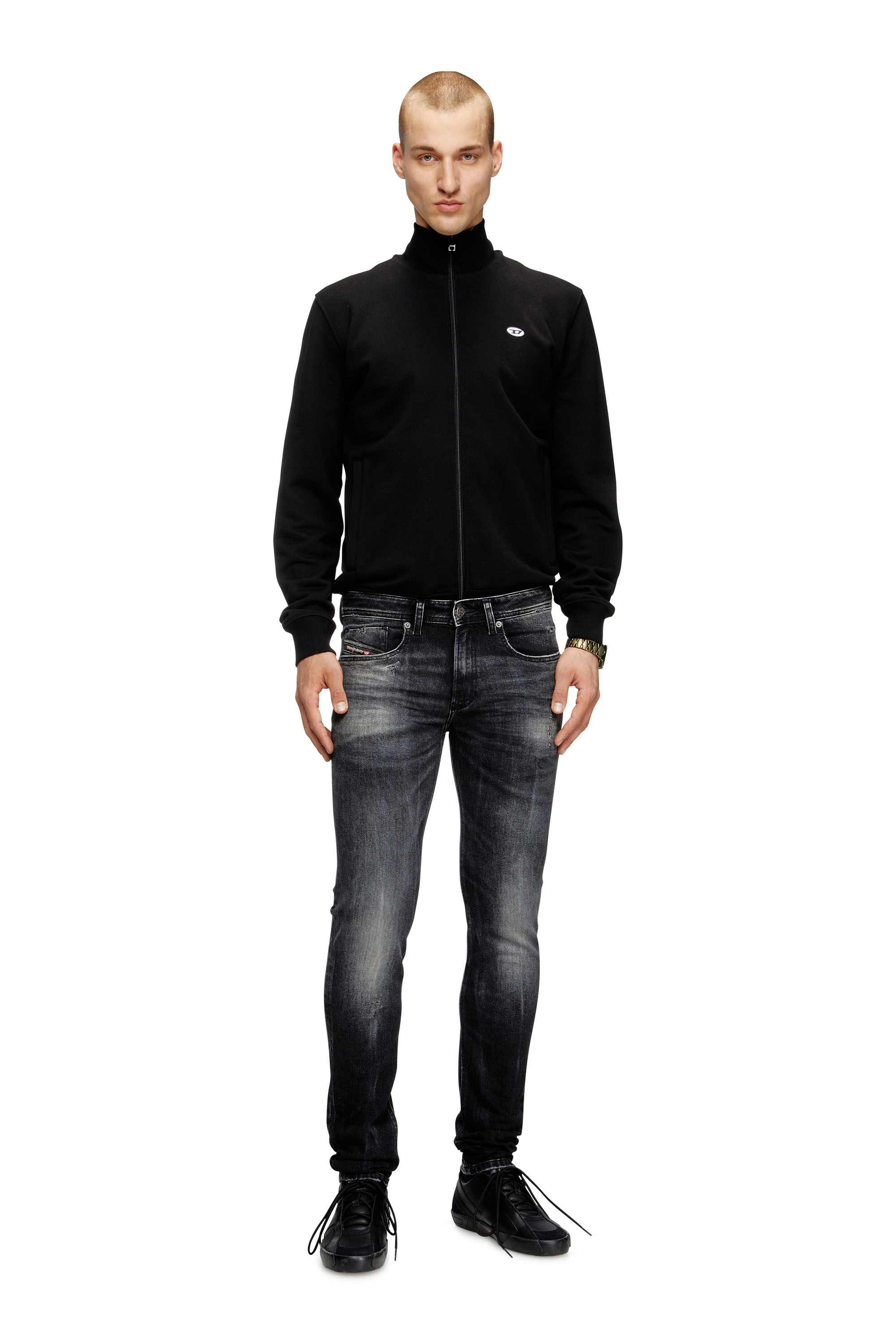 Skinny Jeans 1979 Sleenker 0DBDP, Black/Dark grey Diesel - Man's Skinny Jeans 1979 Sleenker 0DBDP, Black/Dark grey - 1