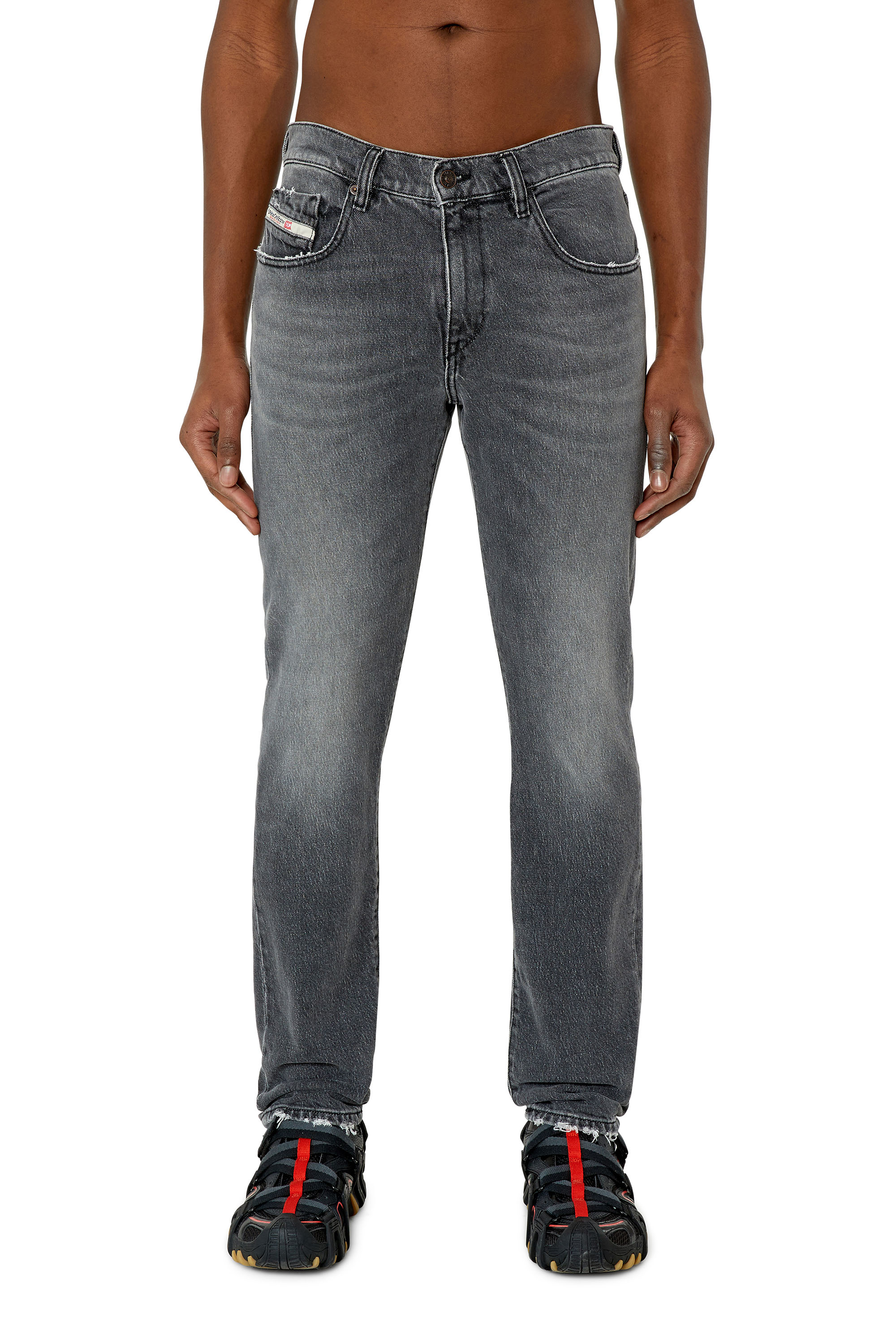 Diesel - Slim Jeans 2019 D-Strukt 09E75, Black/Dark grey - Image 1