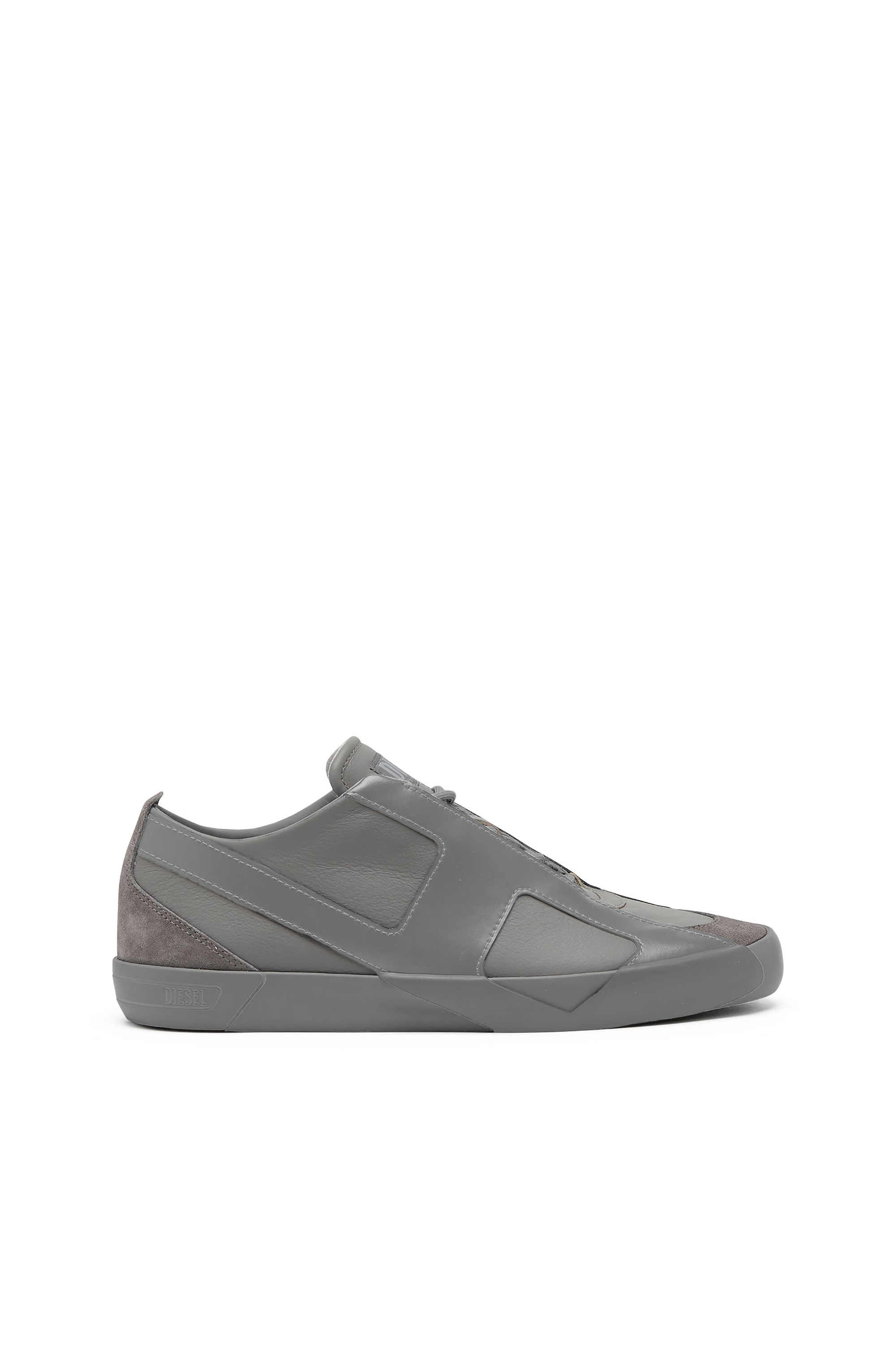Diesel - S-SLANTE-D LOW, Man's S-Slante-D-Sneakers in suede and leather with D logo in Grey - 1