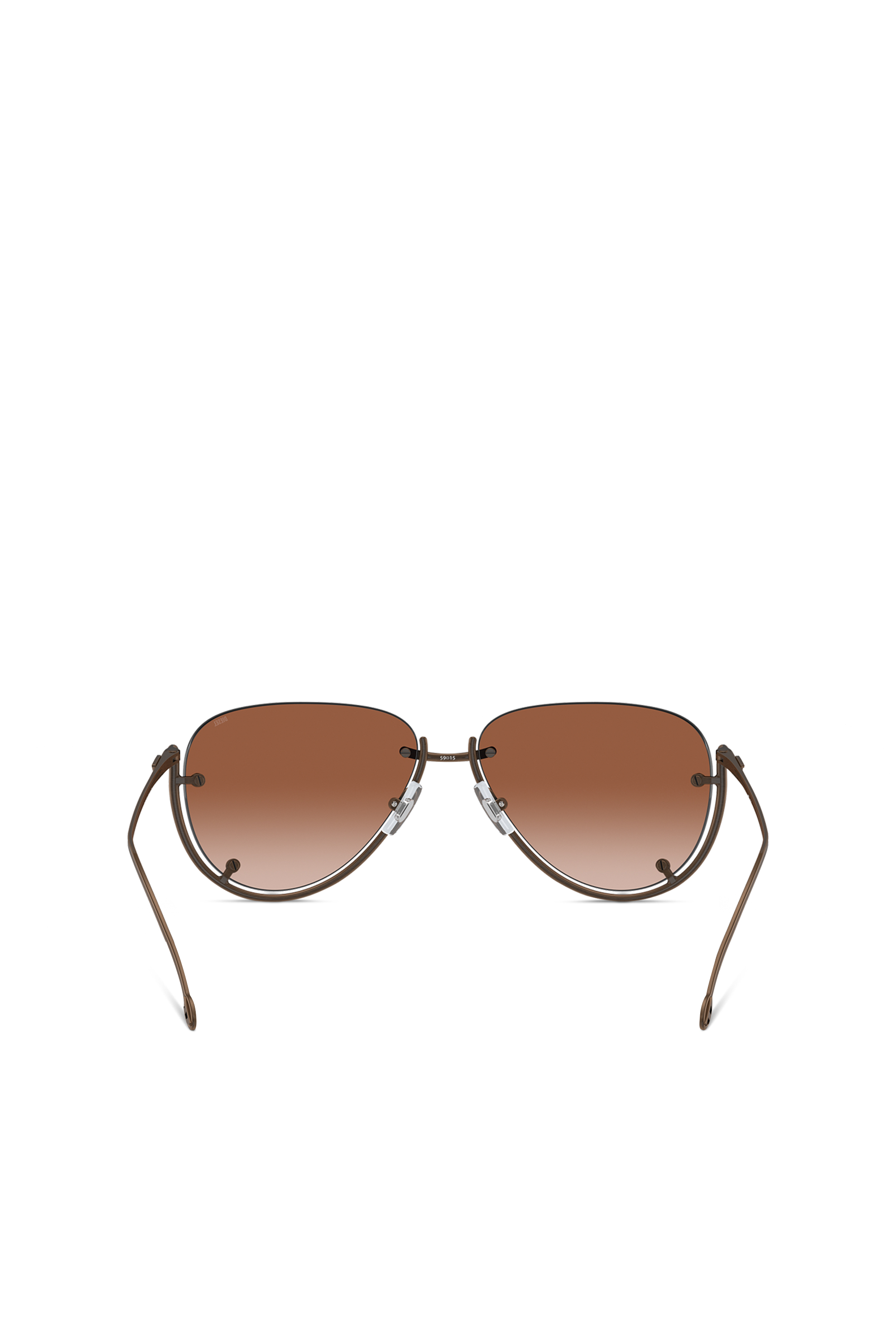 Diesel - 0DL1003, Unisex's Pilot model sunglasses in Bronze - 3