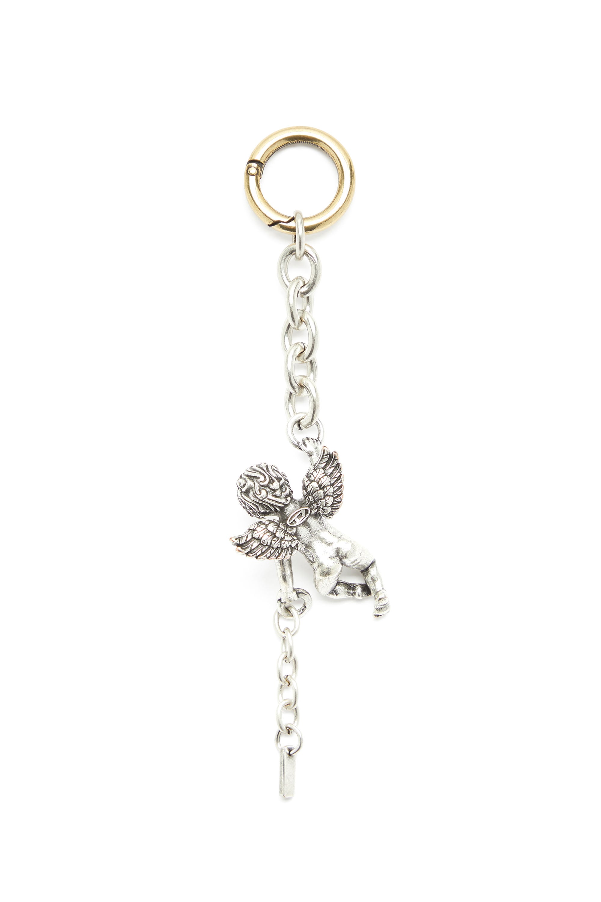 Diesel - CHARM-ANGEL, Woman's Metal cherub charm in Silver - 3