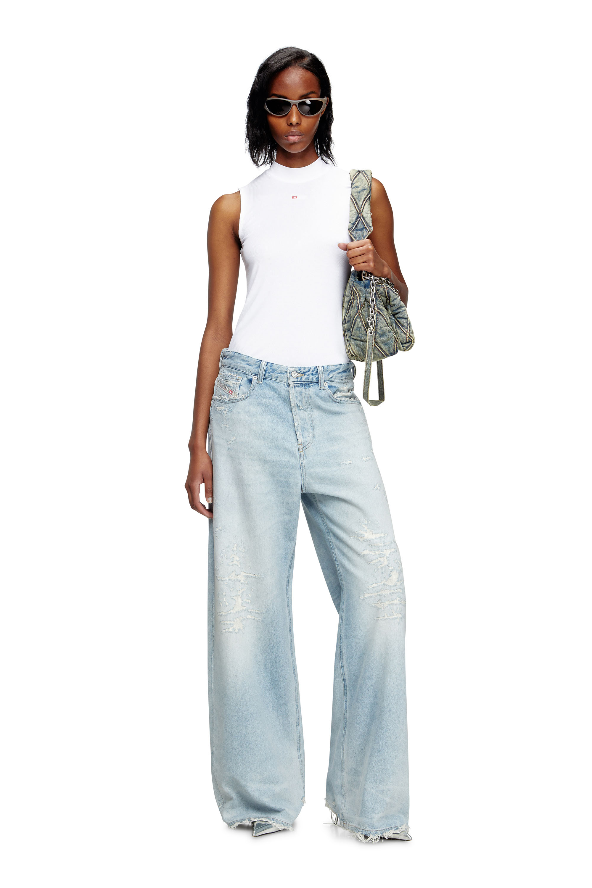 Relaxed Jeans 1996 D-Sire 09M53, Light Blue Diesel - Woman's Relaxed Jeans 1996 D-Sire 09M53, Light Blue - 1