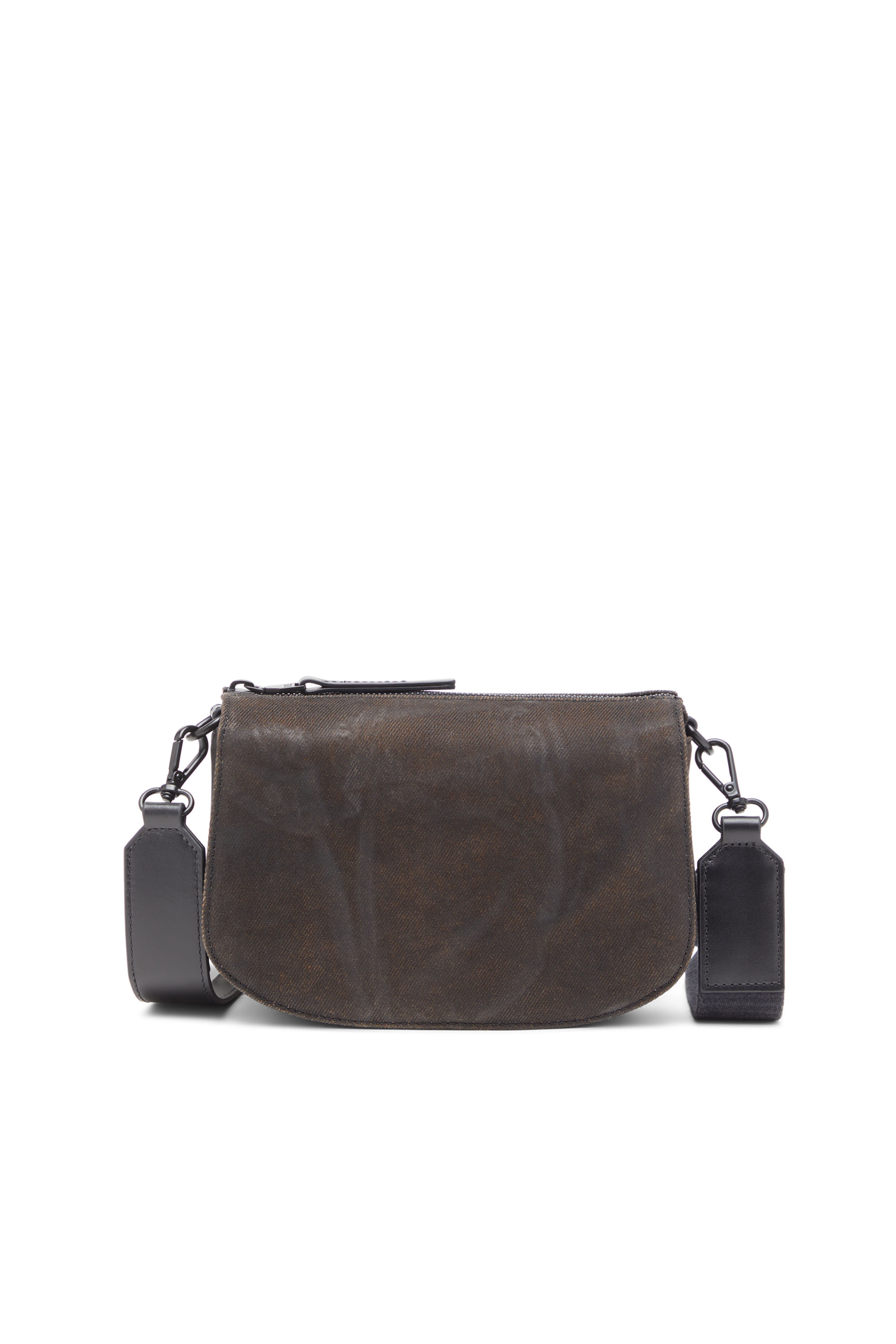 Diesel - 1DR CAMERA BAG, Man's 1DR-Camera bag in flocked denim in Black - 2