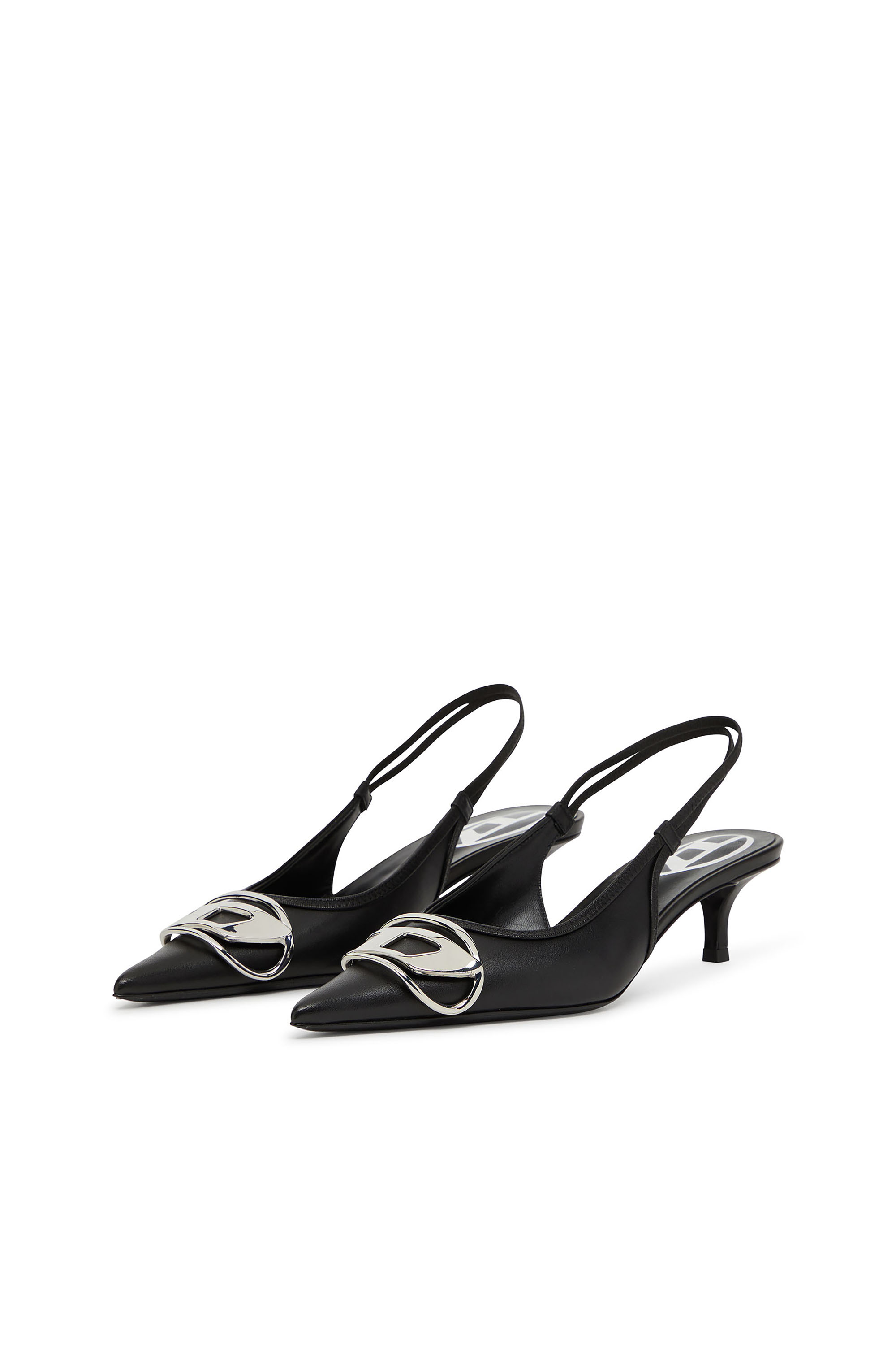 D-VENUS SB 40, Black Diesel - D-VENUS SB 40, Woman's D-Venus-Slingback pumps in nappa leather in Black - 7