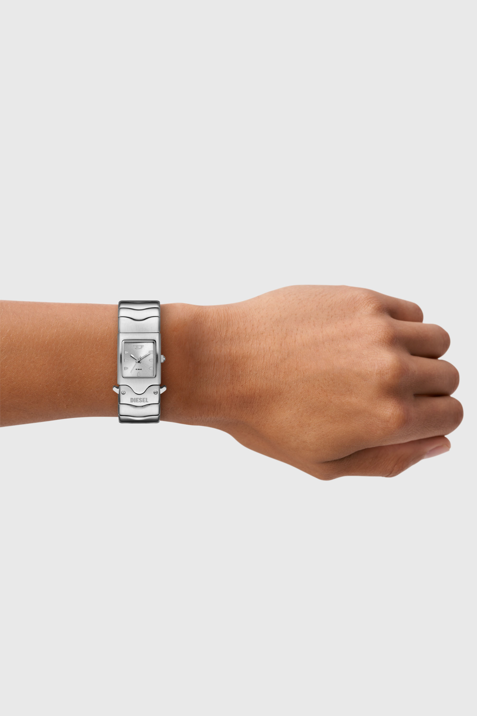 Diesel - DZ2222, Unisex's Diesel Closer Three-Hand Stainless Steel Watch in Silver - 5