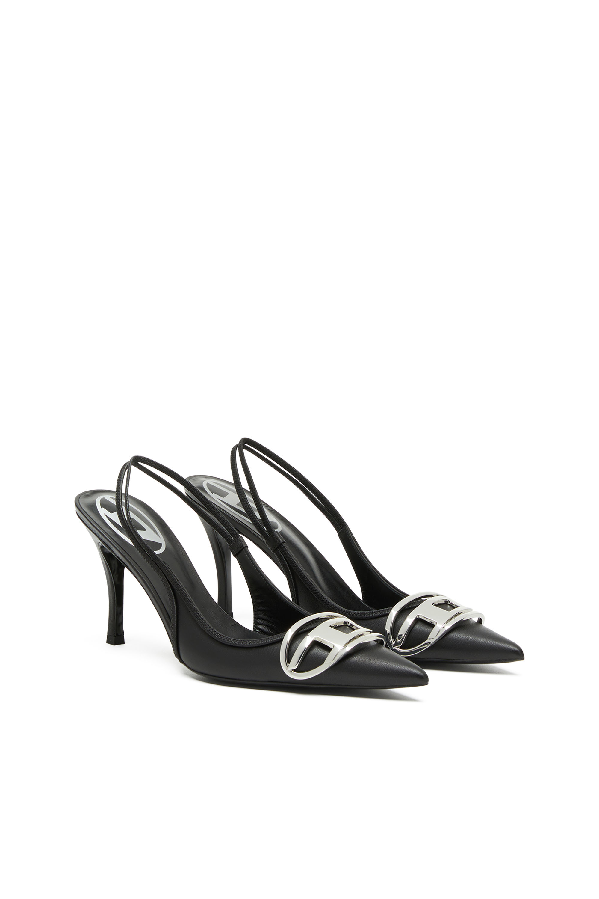 D-VENUS SB, Black Diesel - D-VENUS SB, Woman's D-Venus-Slingback pumps in nappa leather in Black - 8