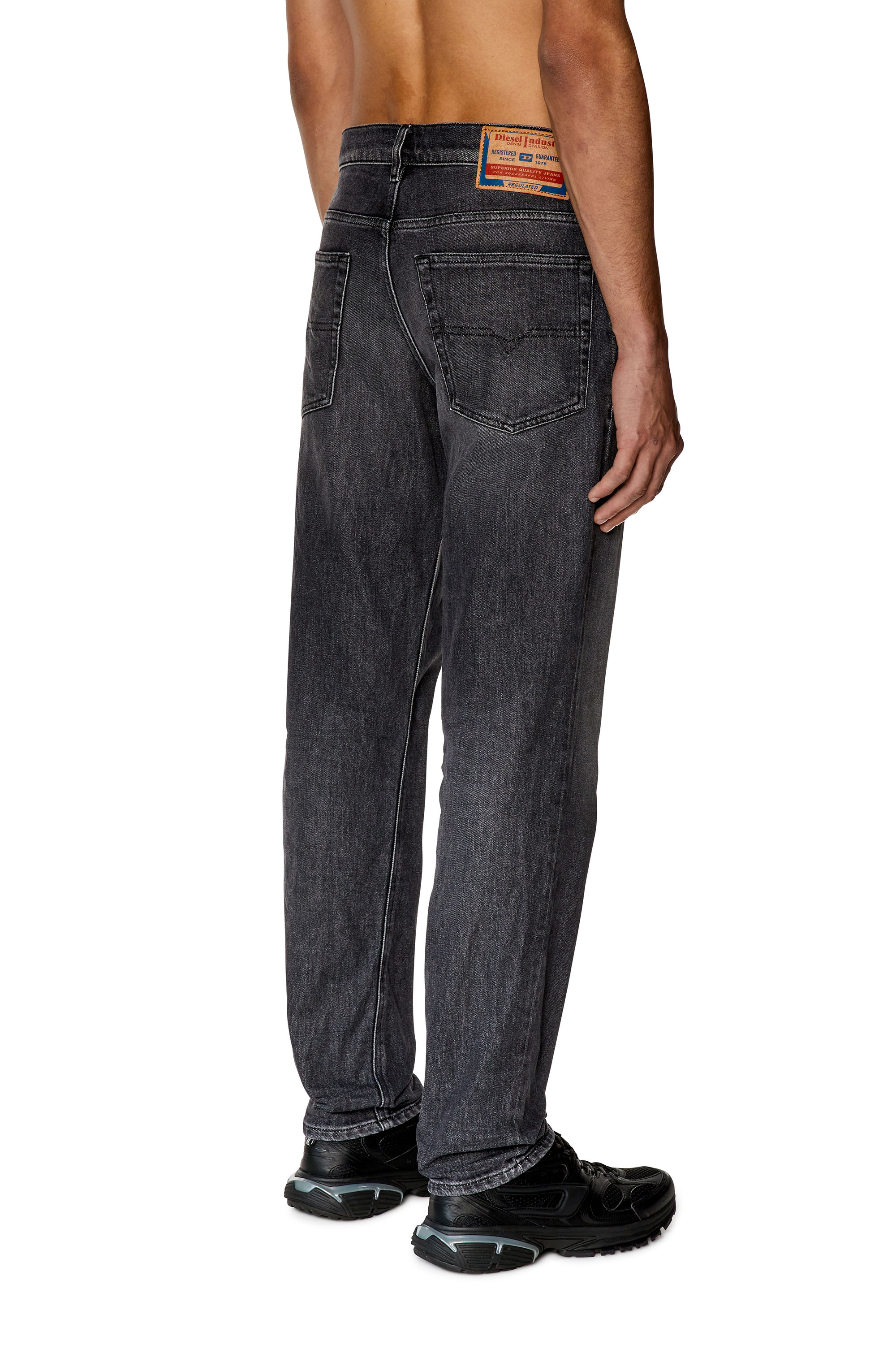 Diesel - Tapered Jeans 2023 D-Finitive 09F84, Black/Dark grey - Image 3