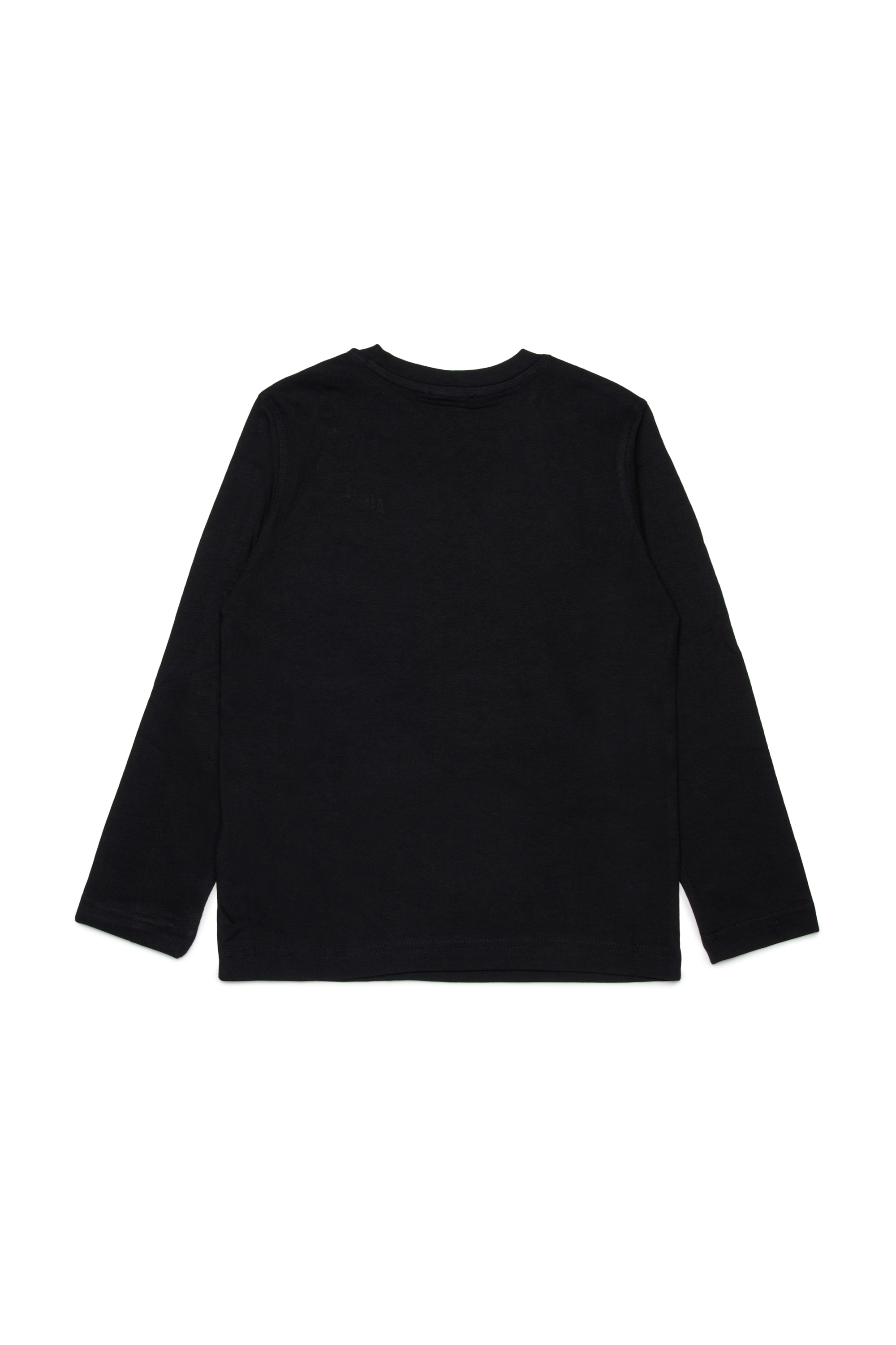 Diesel - TDIEGOSB22LS, Man's Cotton T-shirt with embroidered logo in Black - 2