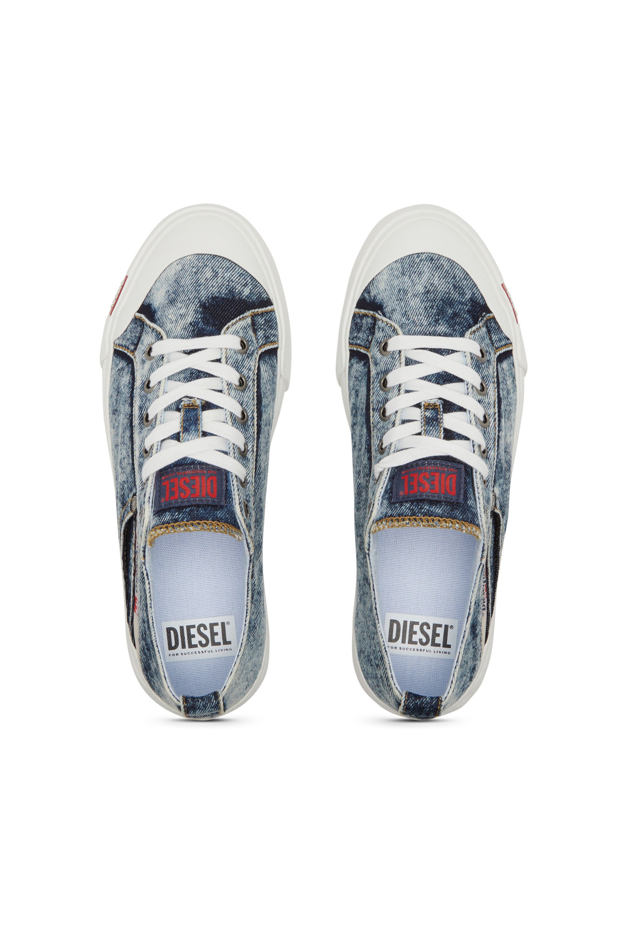 Diesel - S-ATHOS NMD LOW W, Woman's S-Athos-Denim sneakers with pocket detail in Blue - 6