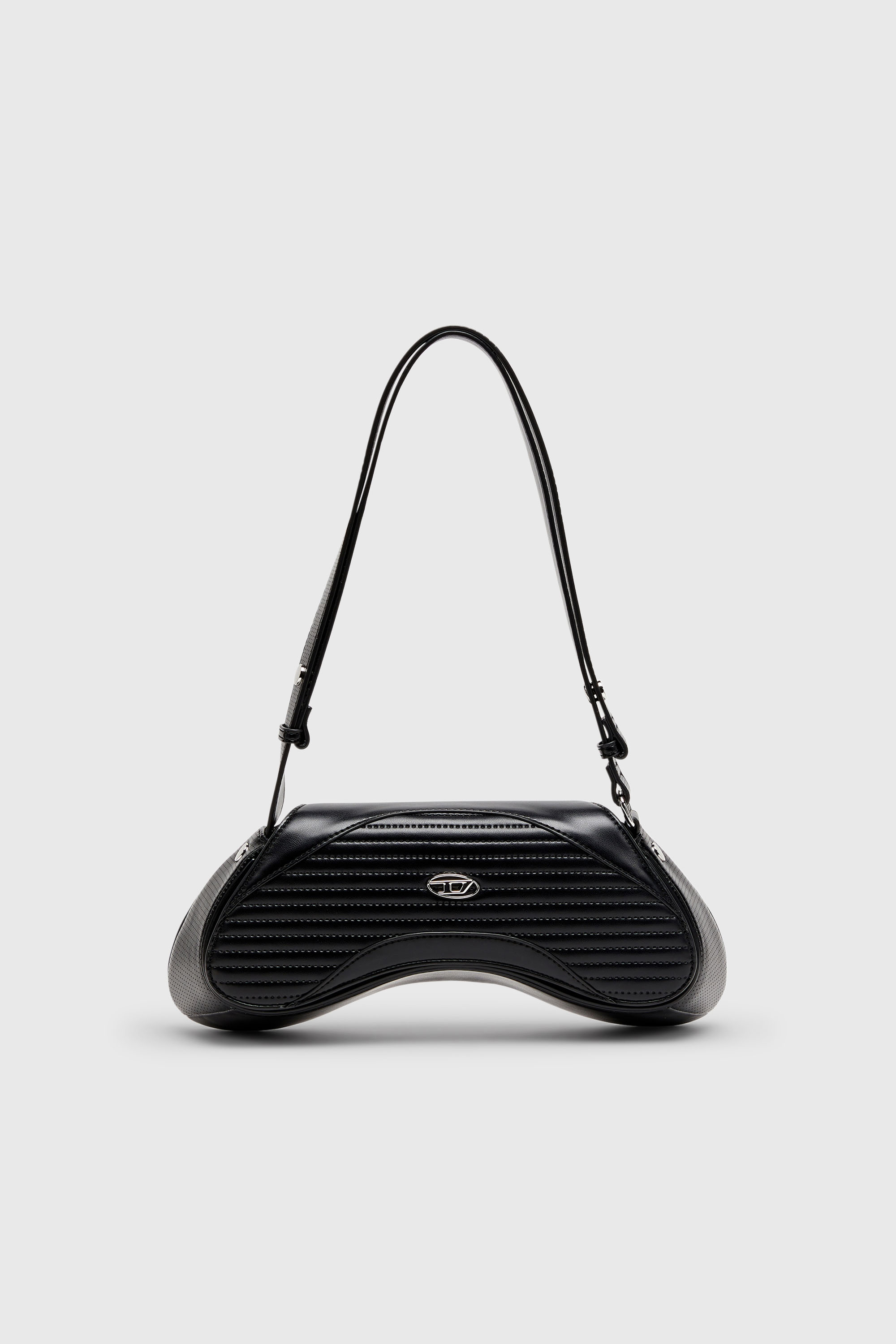 Diesel - PLAY CROSSBODY, Woman's Play - Crossbody bag in quilted perforated PU in Black - 1