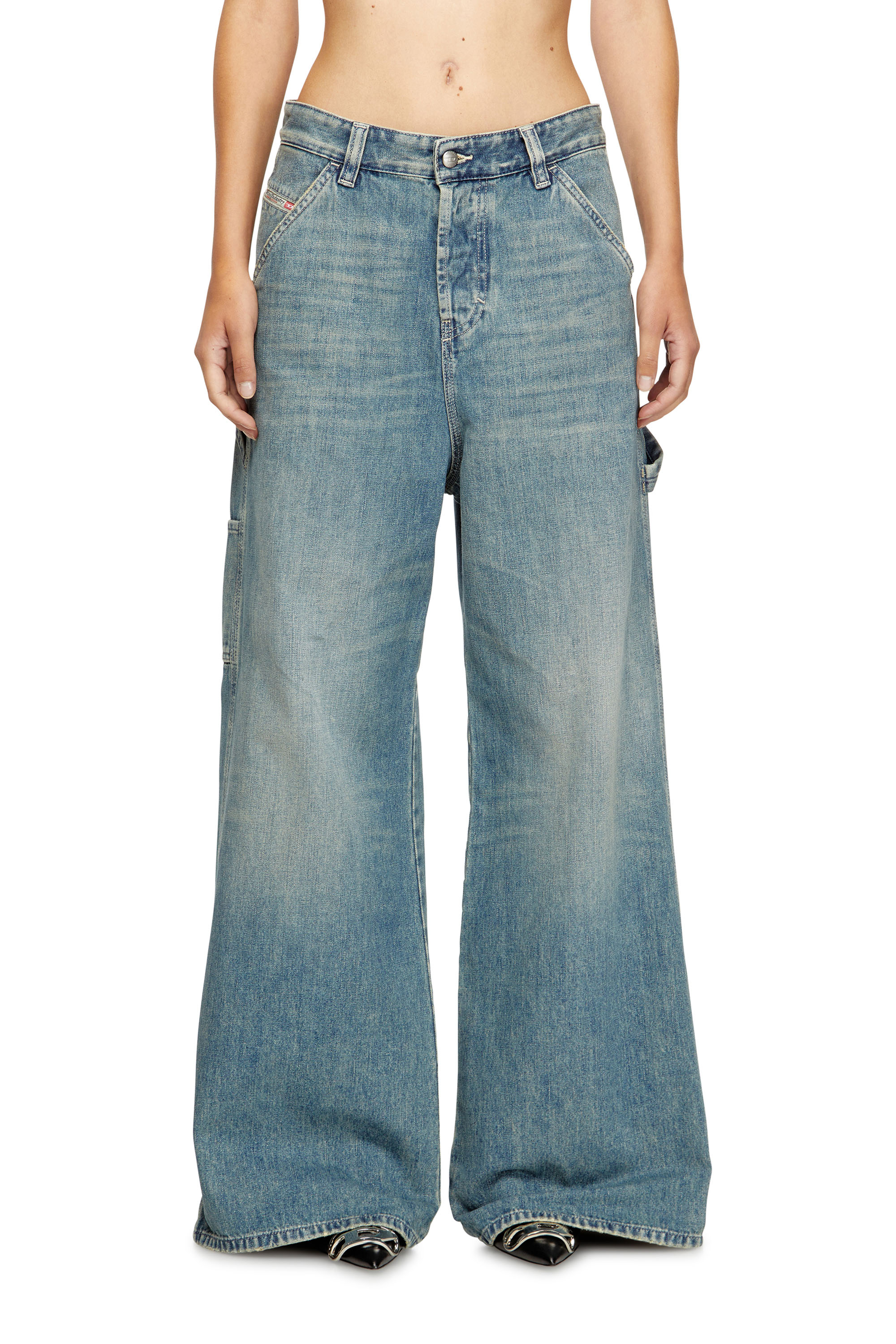 Diesel - Woman's Relaxed Jeans 1996 D-Sire 068SK, Light Blue - 1