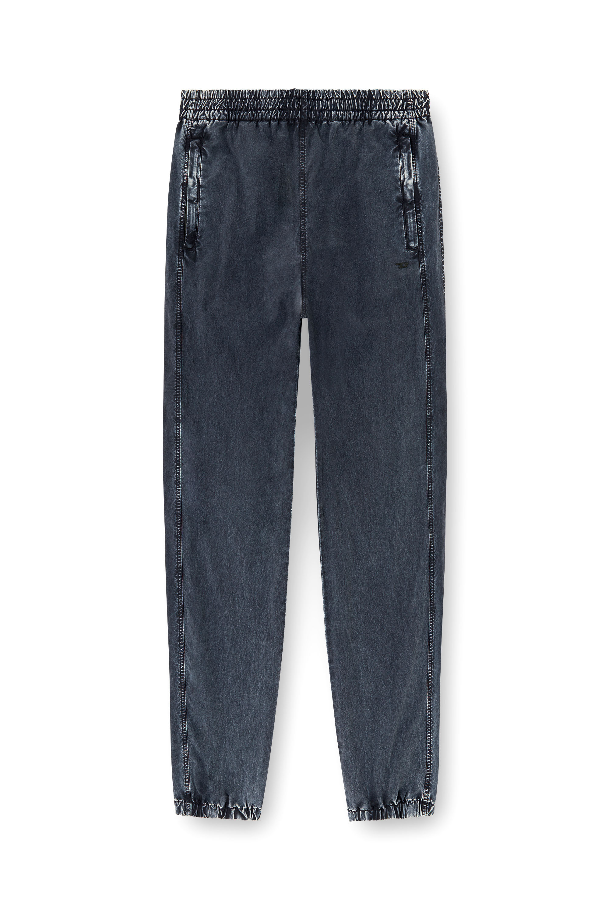 Diesel - P-WILSON, Man's Pants in recycled nylon taslan in Dark Blue - 3