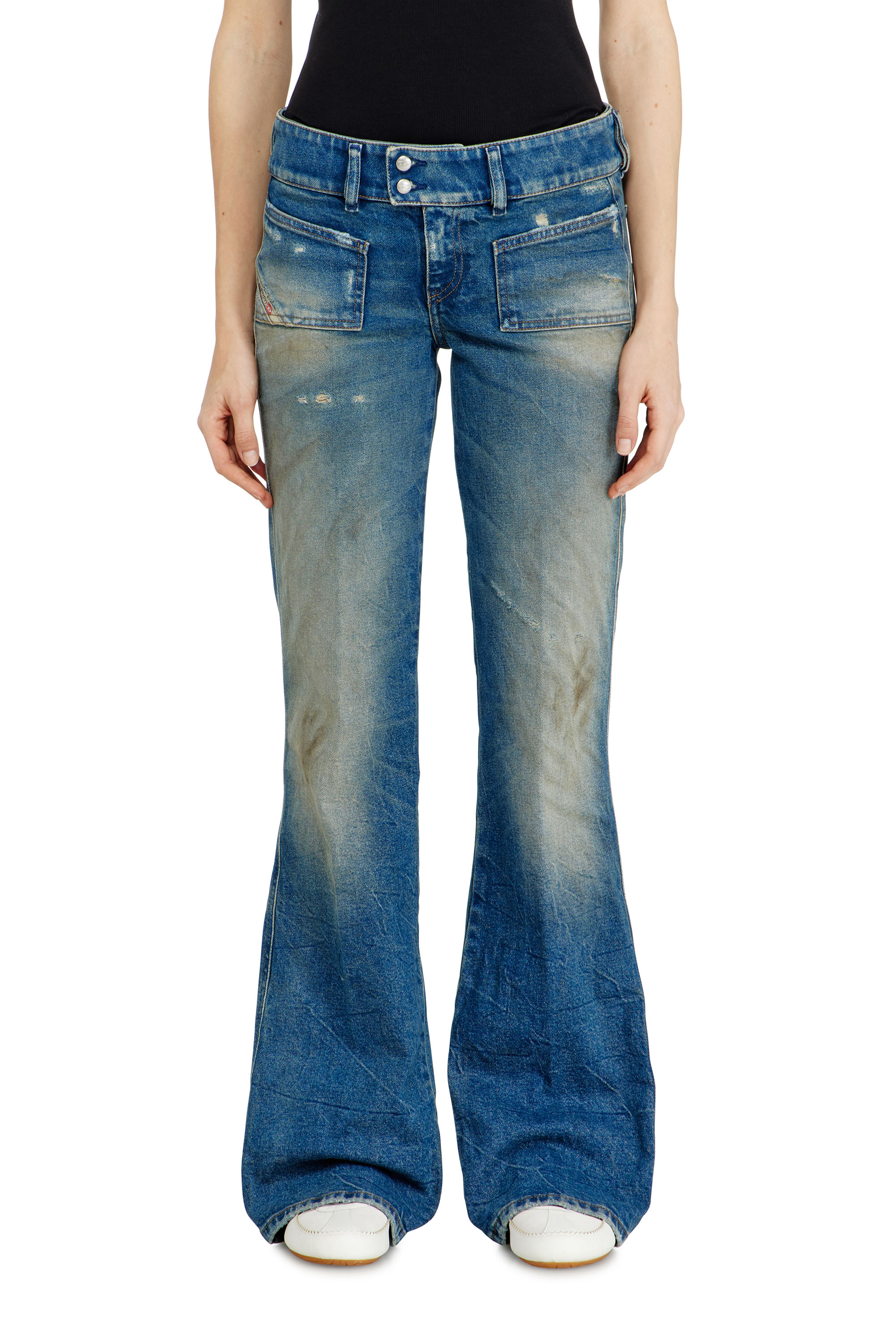 Diesel - Woman's Bootcut Jeans D-Hush 09N40, Medium blue - 2