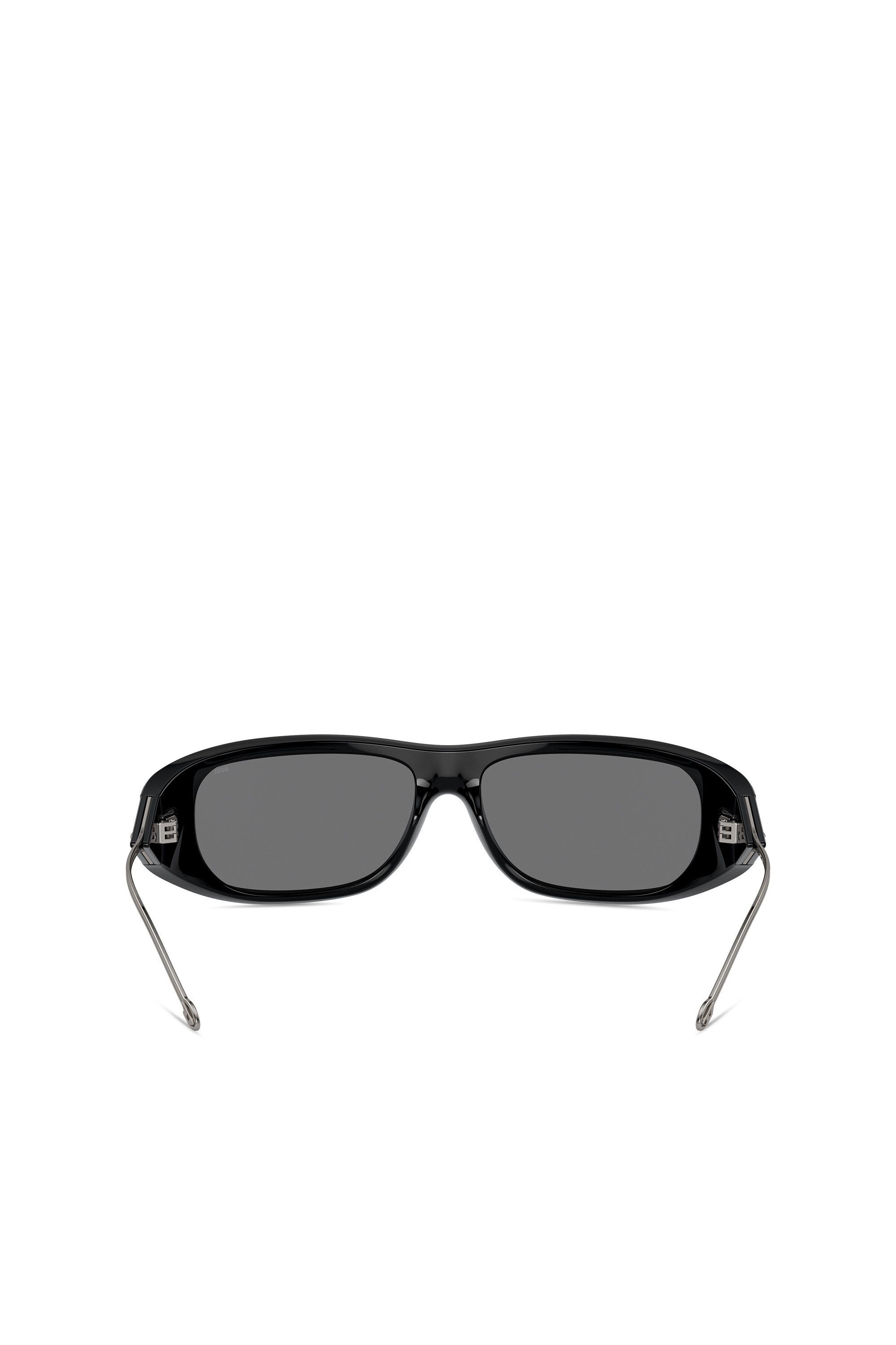 Diesel - 0DL3001, Unisex's Wraparound style sunglasses in Black/Flash mirror - 3