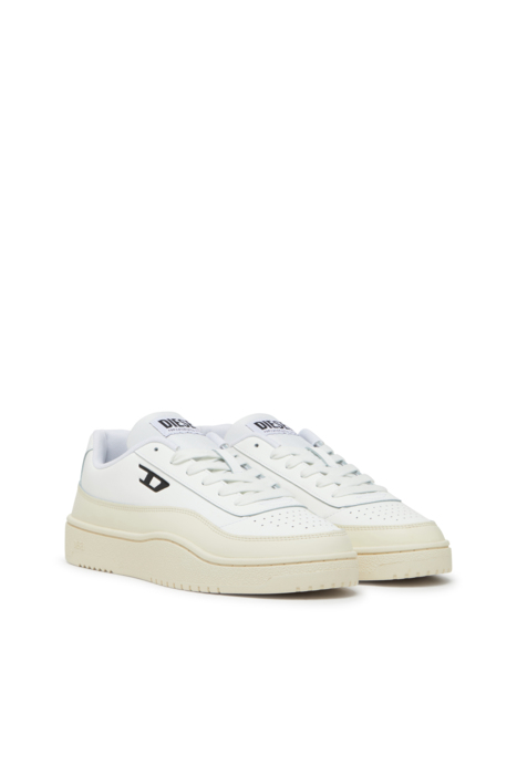 Diesel - S-TRACKER-D LOW, Man's S-Tracker-D-Low top sneaker in White/Beige - 2