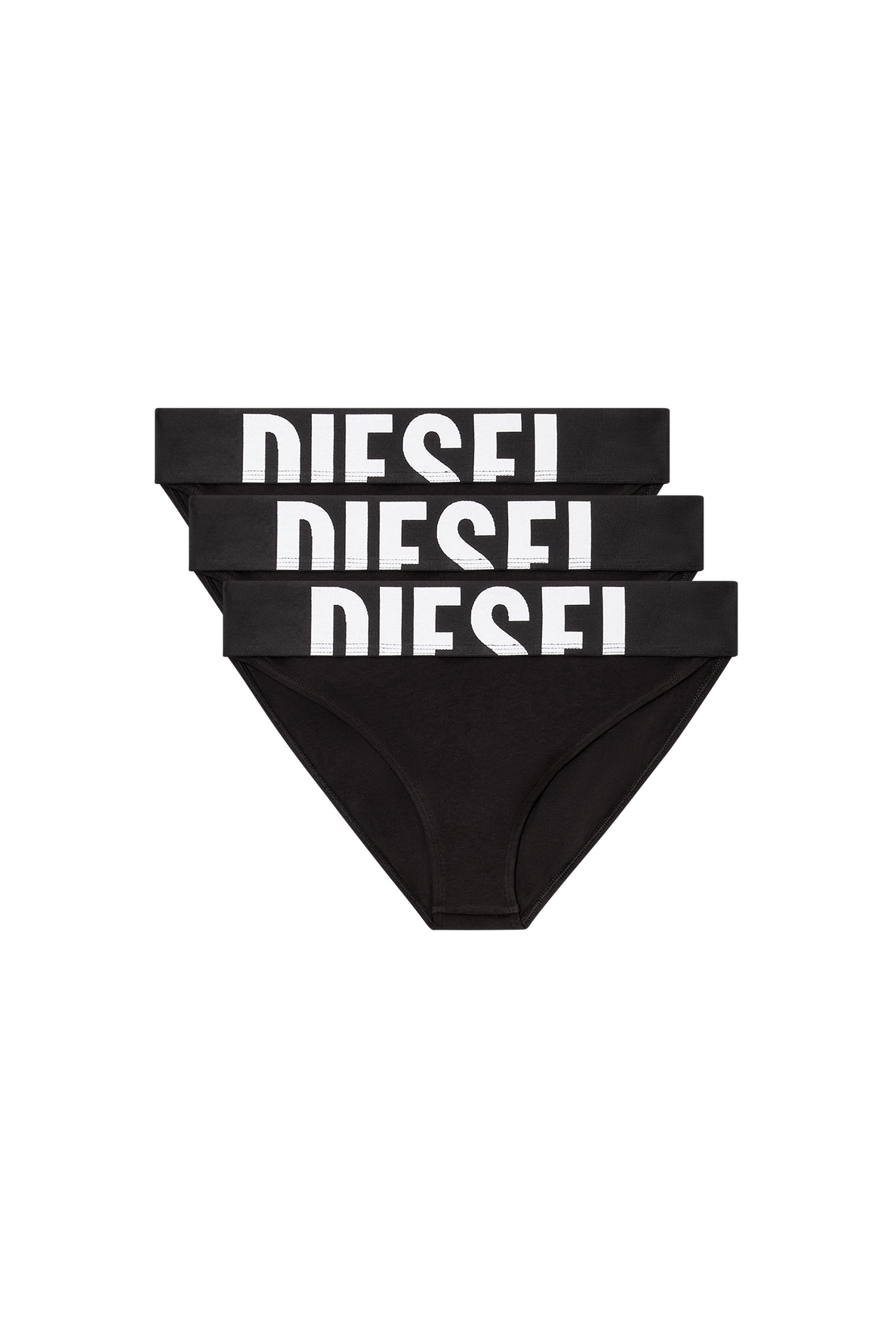 Diesel - LOLA-D-POP-3PACK, Woman's Three-pack briefs with cut-off logo in Black - 2