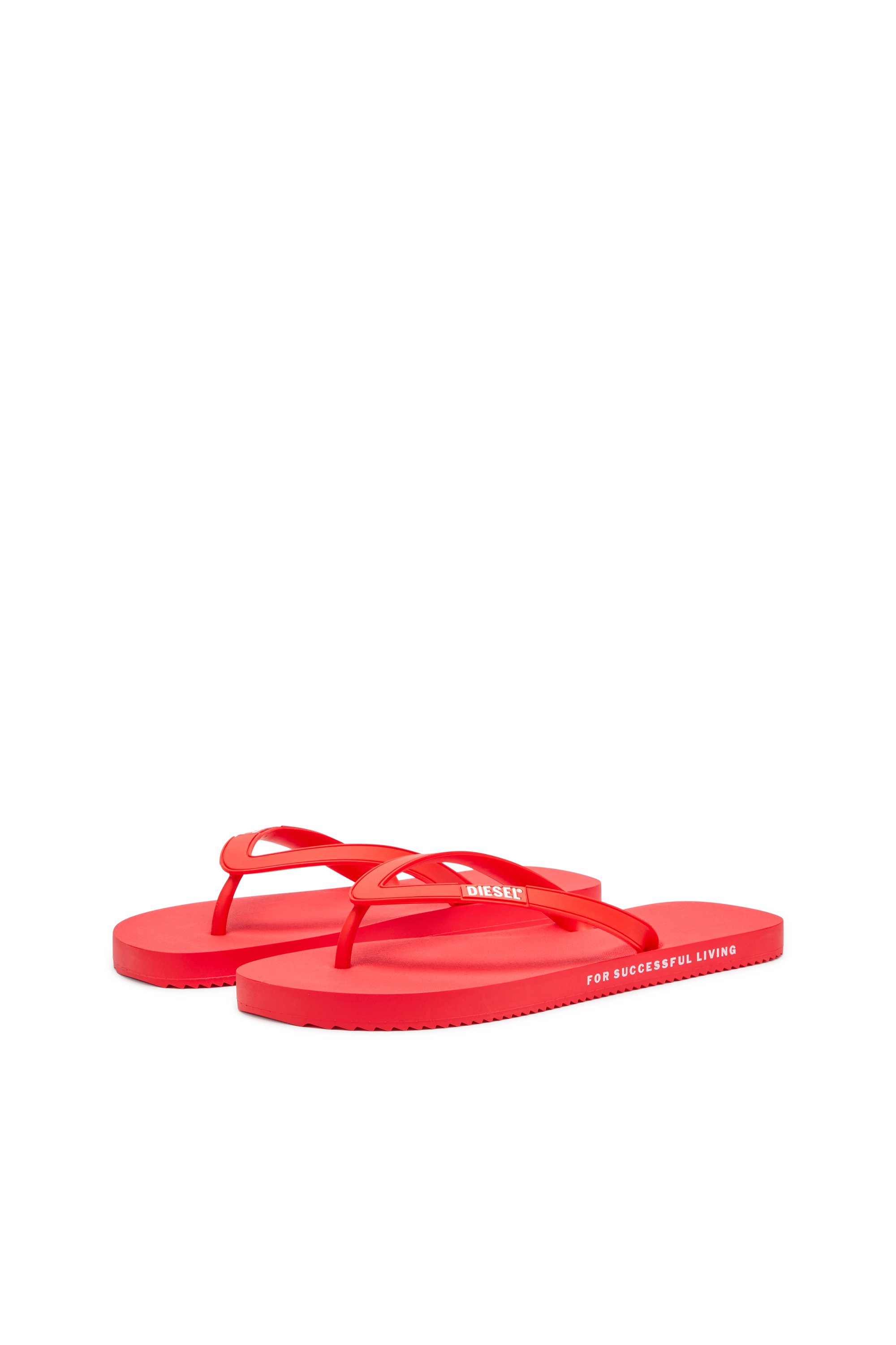 Diesel - SA-RIO, Man's Rubber flip-flops in Red - 8