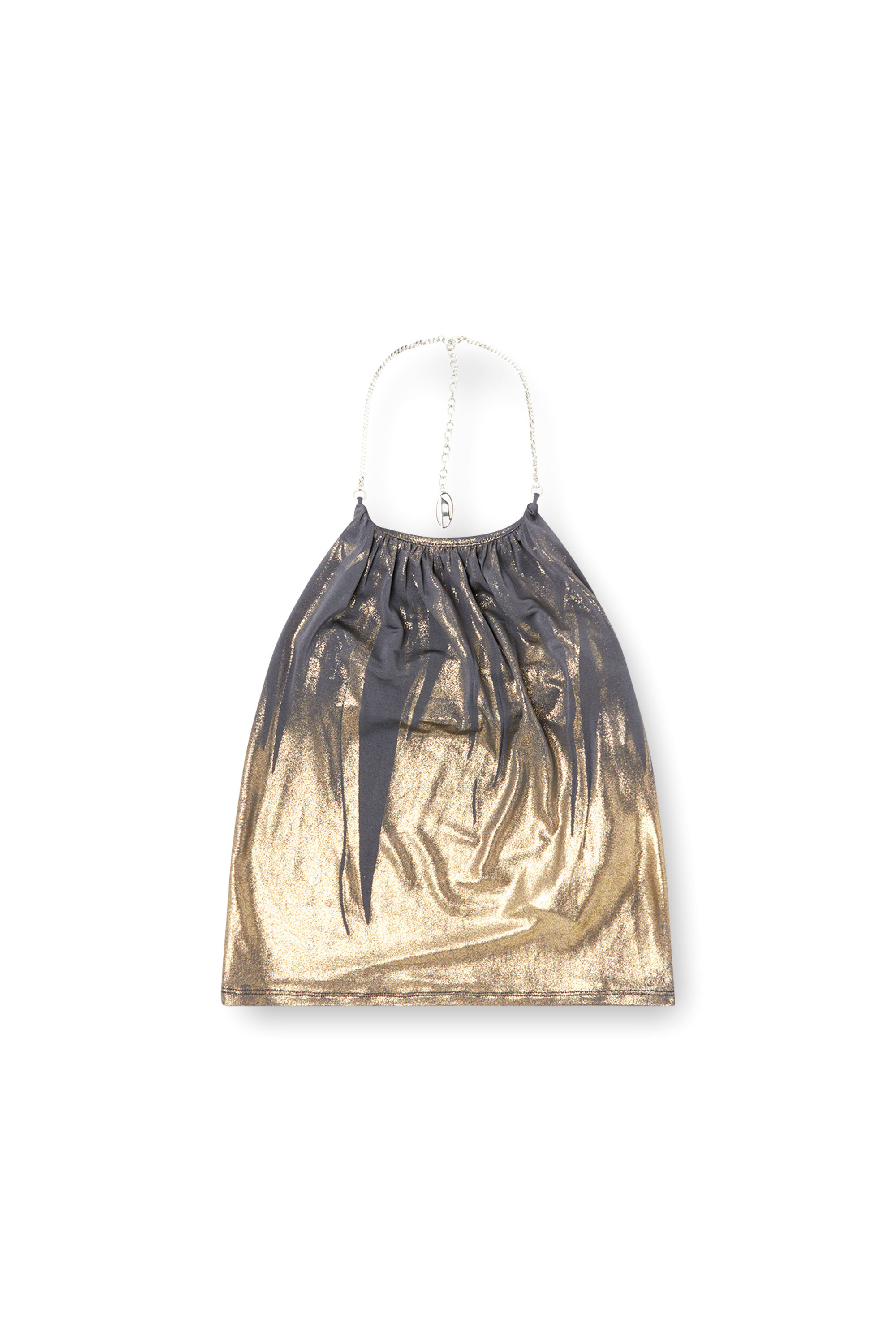 Diesel - T-IRENI, Woman's Jersey top with draped neckline in null - 3