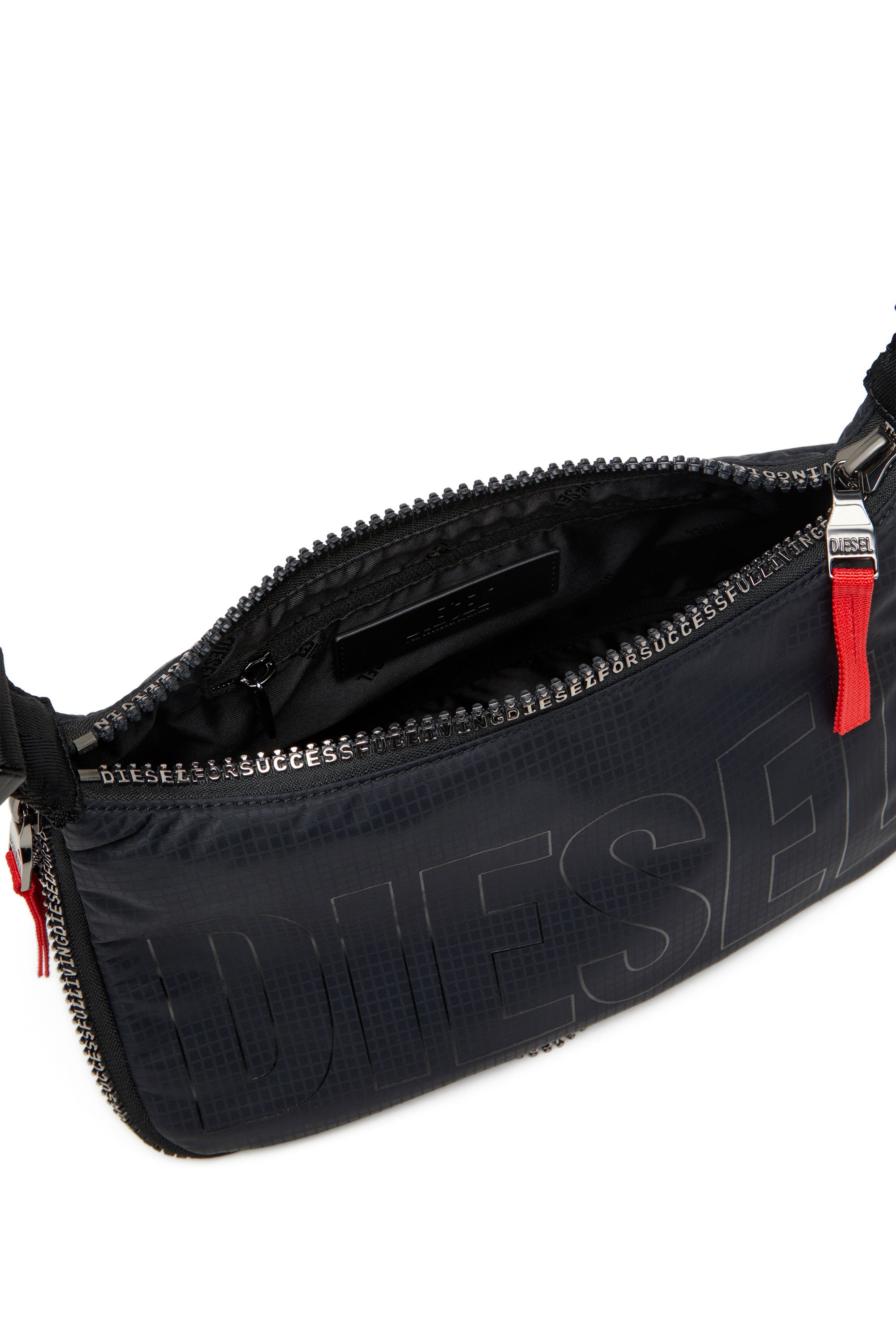 Diesel - ZIP-D CROSSBODY BAG X, Unisex's Zip-D X-Expandable utilitarian shoulder bag in Black - 4