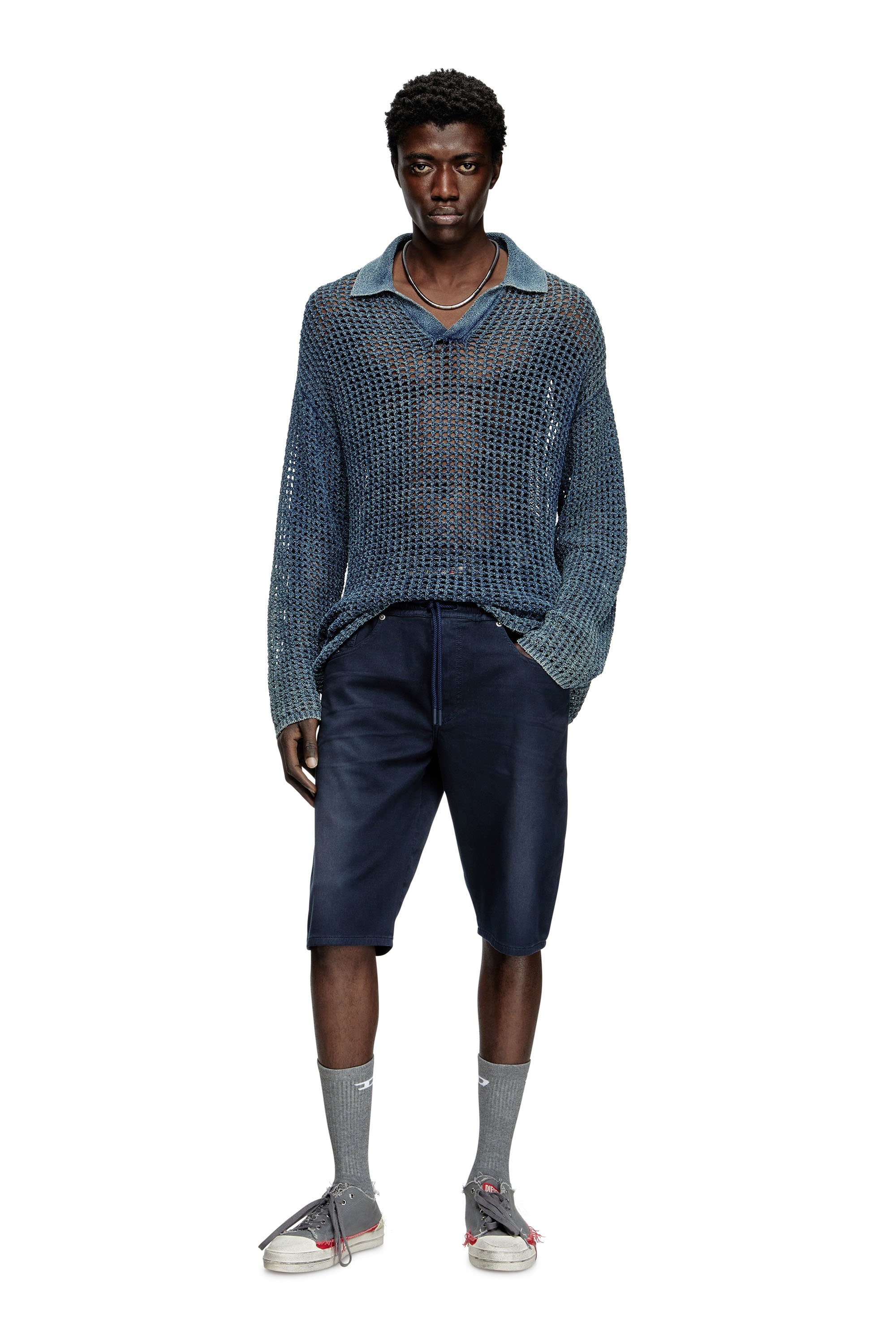 Diesel - 2033 D-KROOLEY-SHORT JOGG, Man's Chino shorts in JoggJeans in null - 2