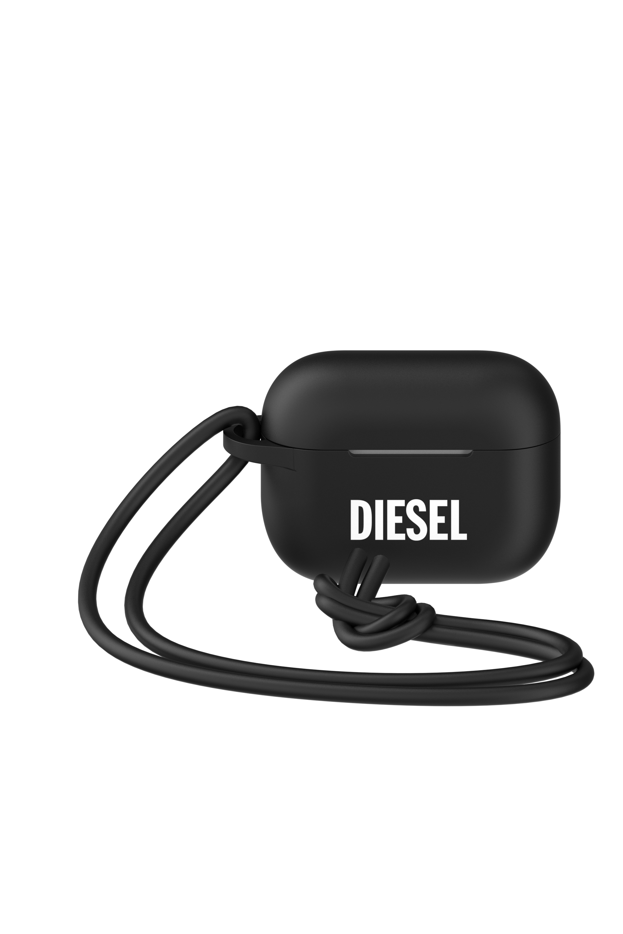 Diesel - 49863 AIRPOD CASE, Unisex's Airpod case with lanyard for AirPods pro in Black - 5