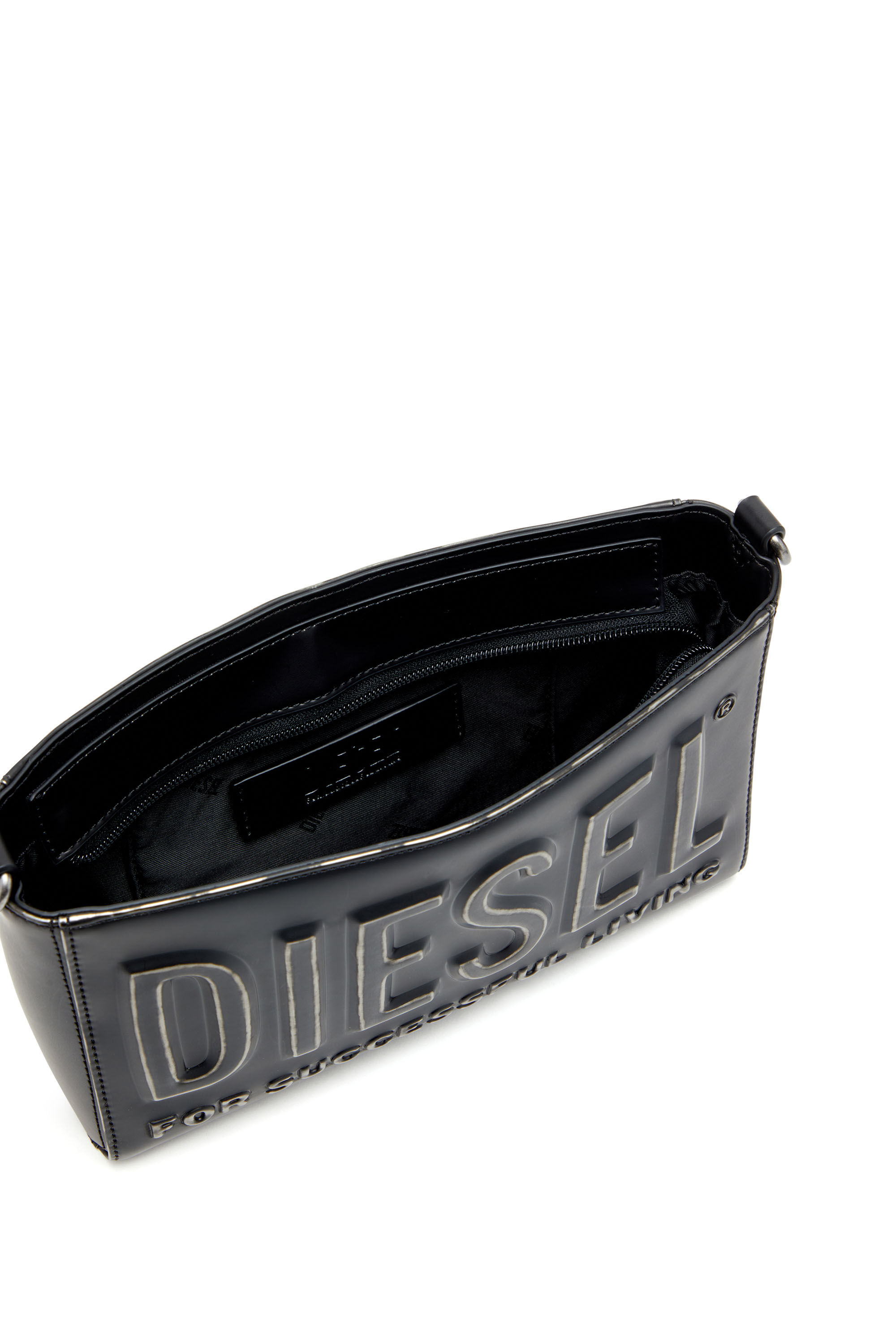 Diesel - DSL 3D CAMERA BAG X, Man's Camera bag in brushed PU in Black - 4