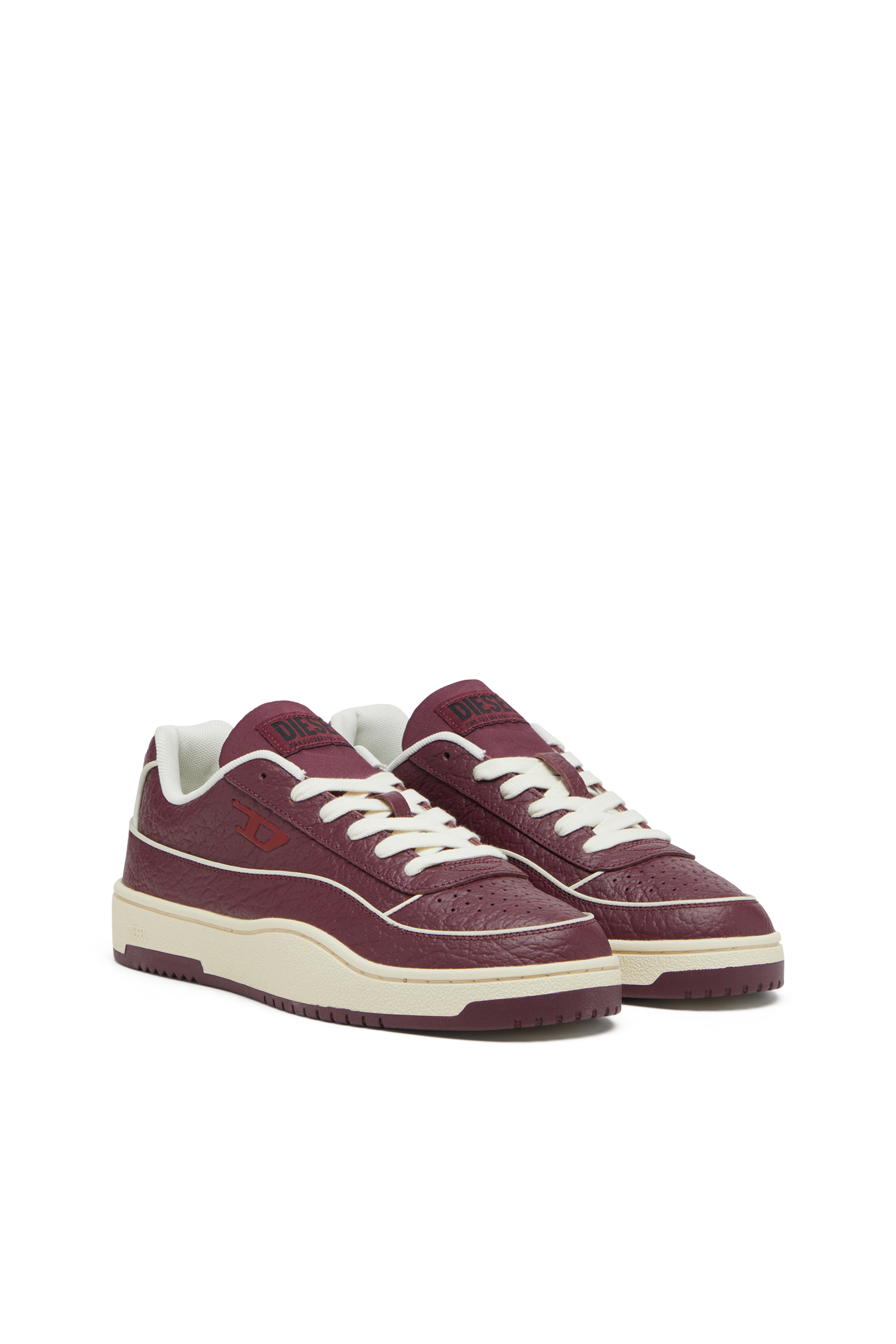 S-TRACKER-D LOW, Burgundy Diesel - S-TRACKER-D LOW, Man's S-Tracker-D-Sneakers in textured leather in Burgundy - 2
