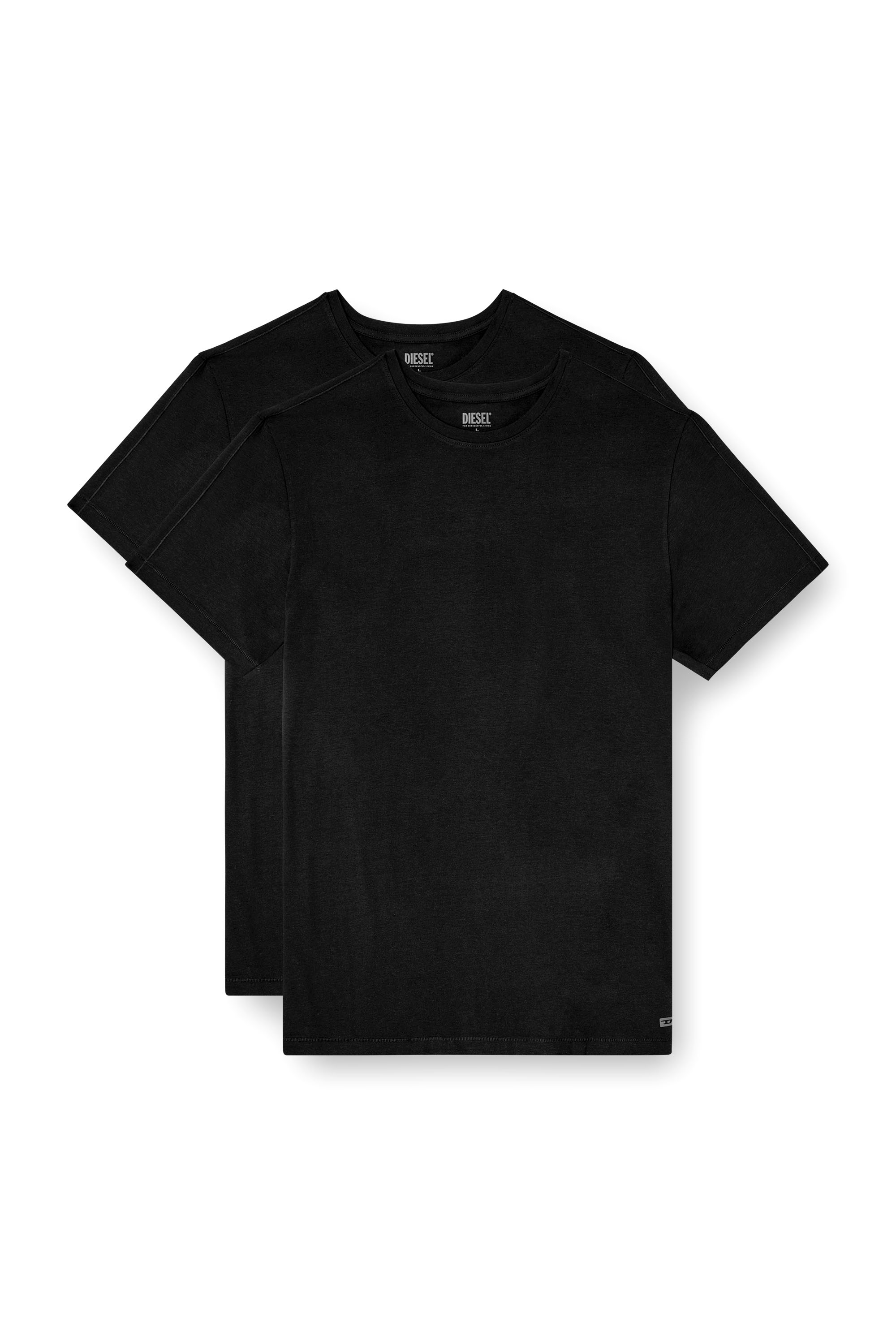 Diesel - RANDAL-D-MONO-2PACK, Man's 2-pack T-shirts in fluid jersey in Black - 2