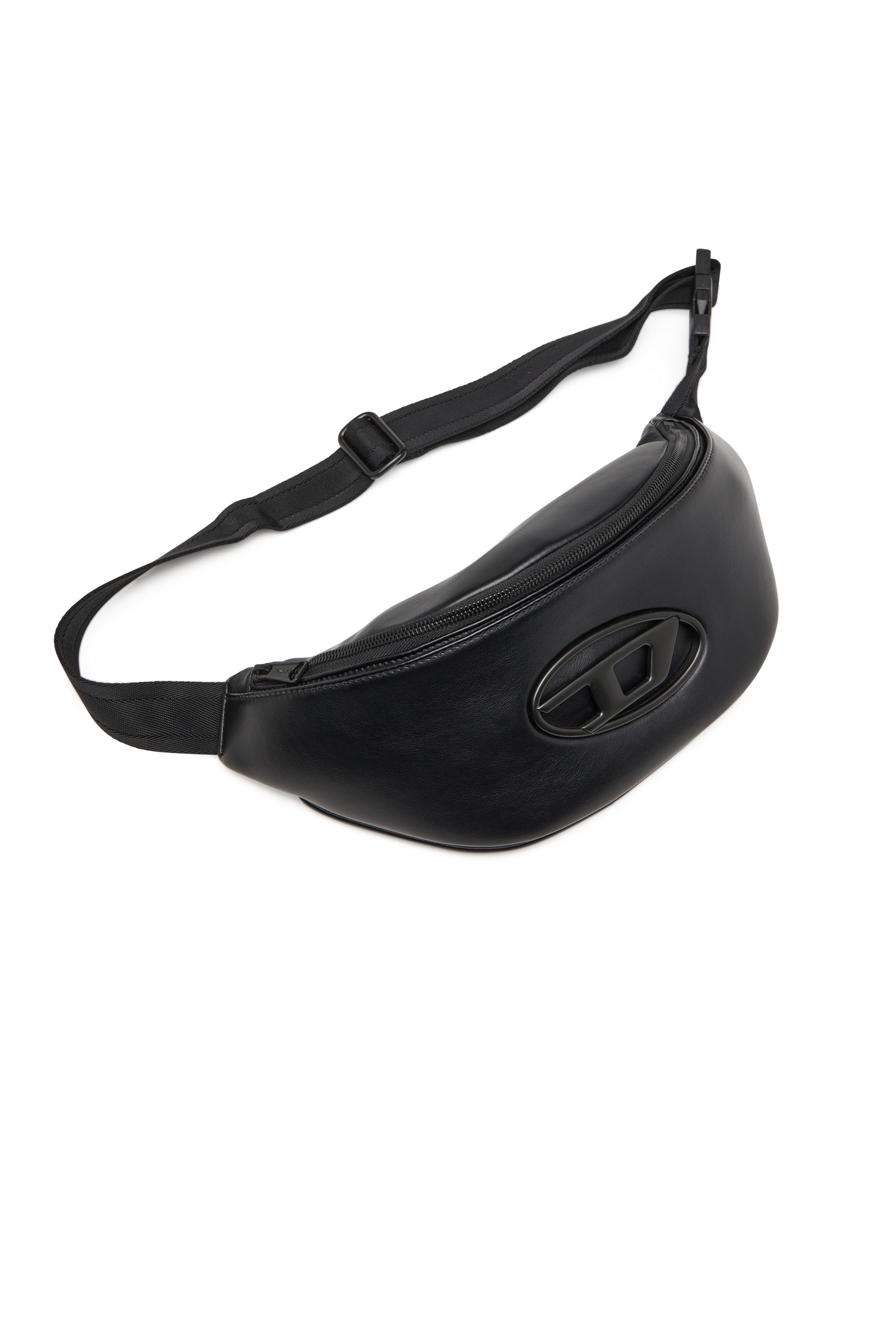 Diesel - HOLI-D BELT BAG M, Unisex's Belt bag in PU and neoprene in Black - 5