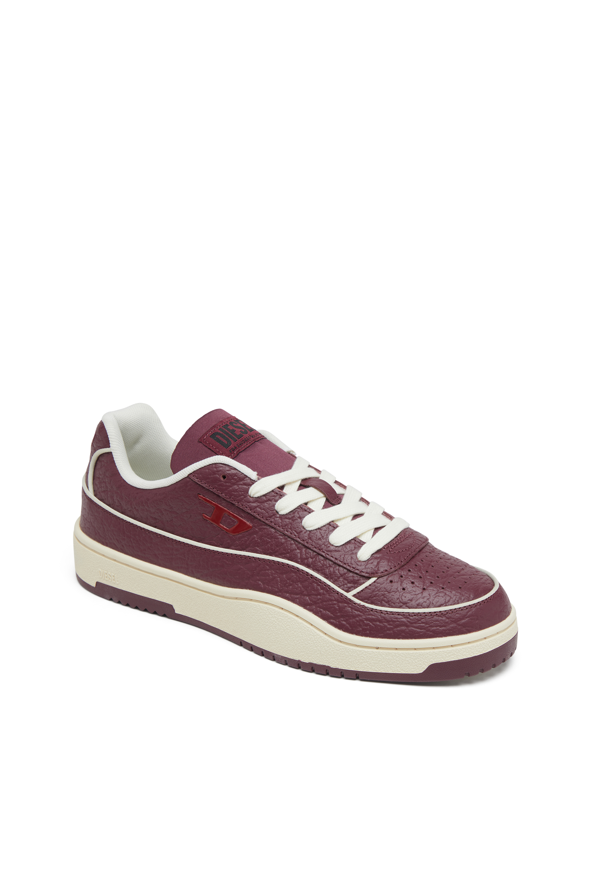 S-TRACKER-D LOW, Burgundy Diesel - S-TRACKER-D LOW, Man's S-Tracker-D-Sneakers in textured leather in Burgundy - 6