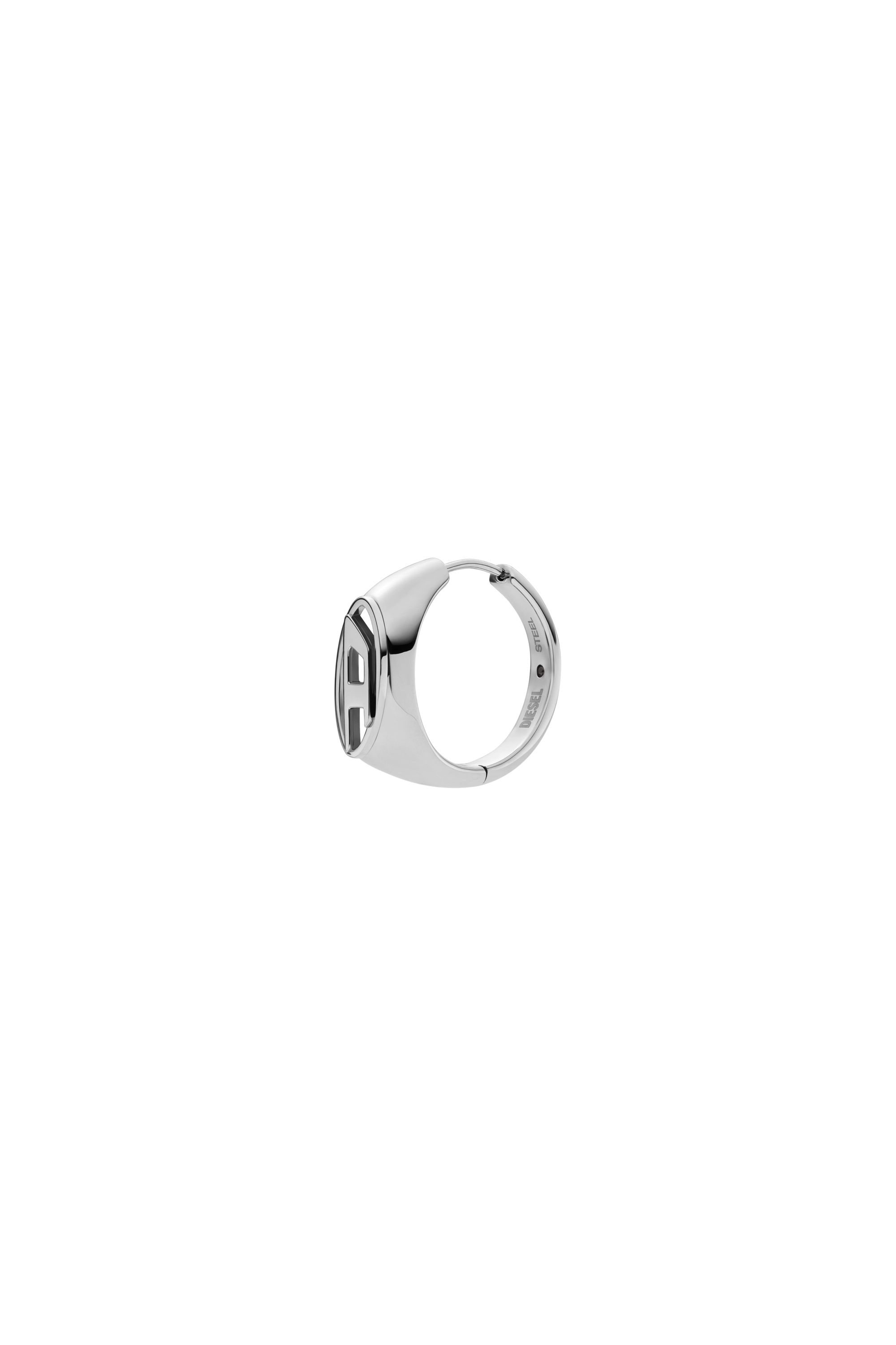 Diesel - DX1642040 JEWELLERY, Unisex's Stainless steel hoop earring in Silver - 1